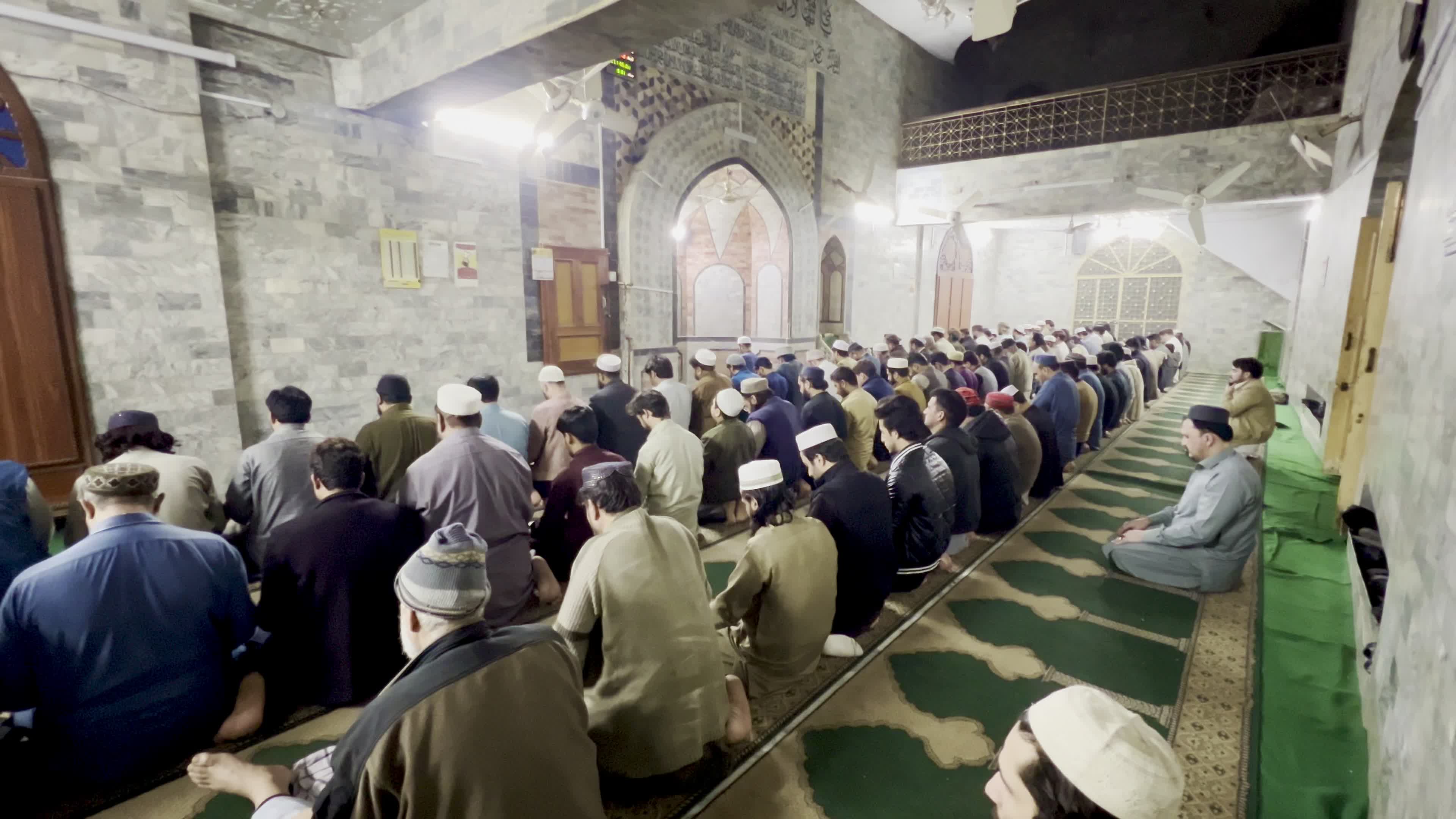 Tarawih evening prayer in Pakistan on the eve of Ramadan