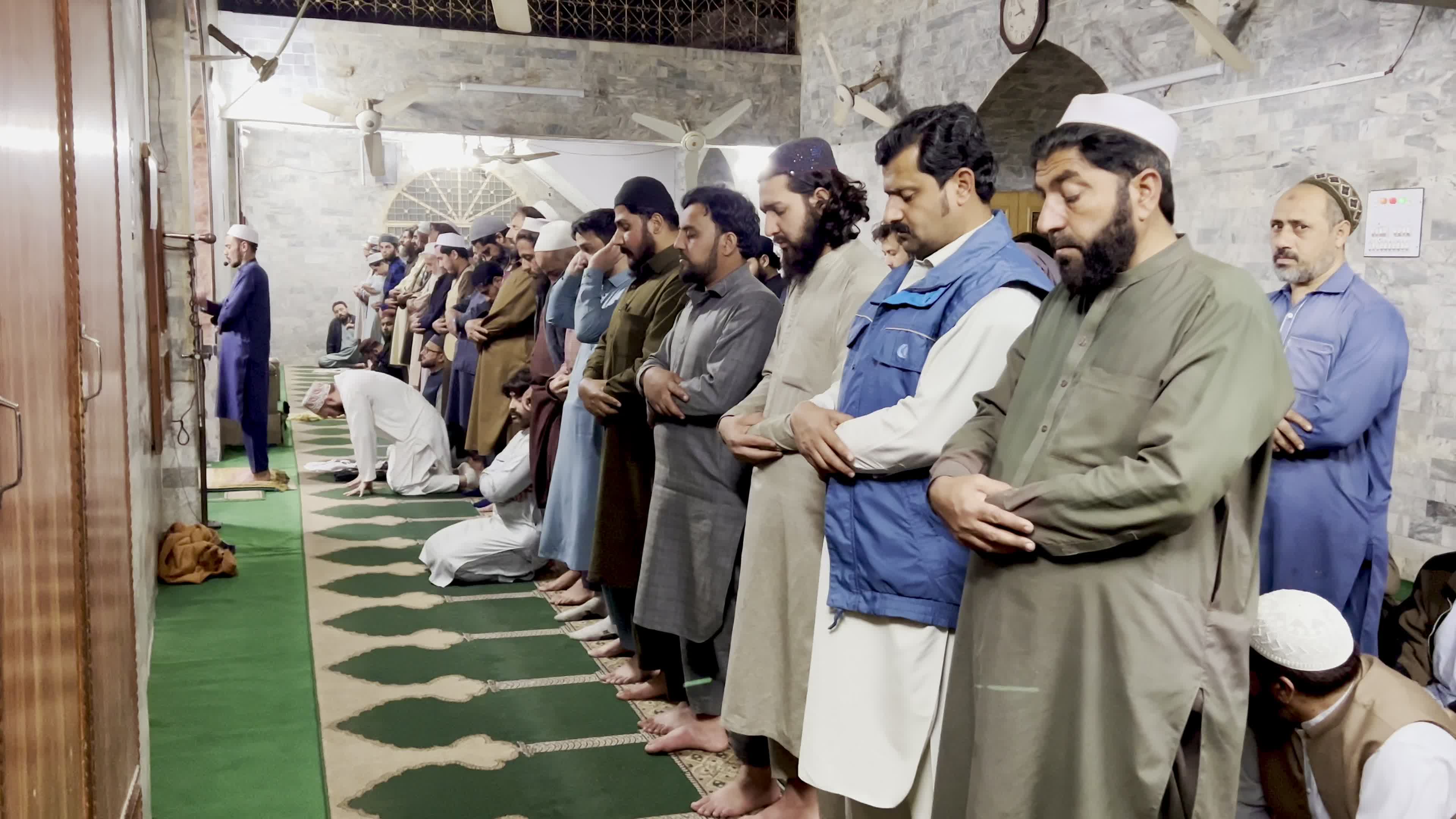 Tarawih evening prayer in Pakistan on the eve of Ramadan