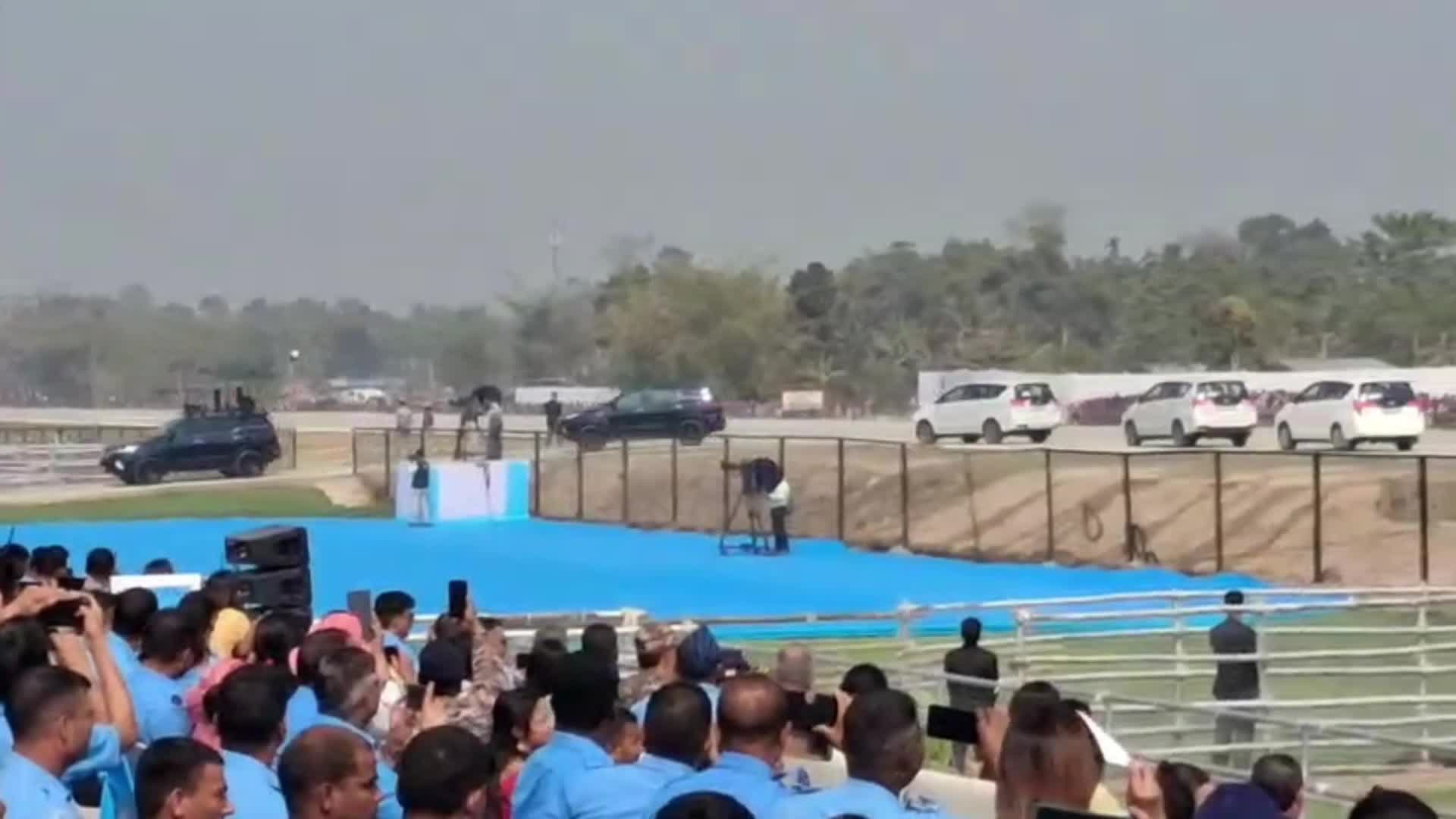 Newly built Emergency Landing Facility (ELF) built on the Moran bypass in Dibrugarh , India
