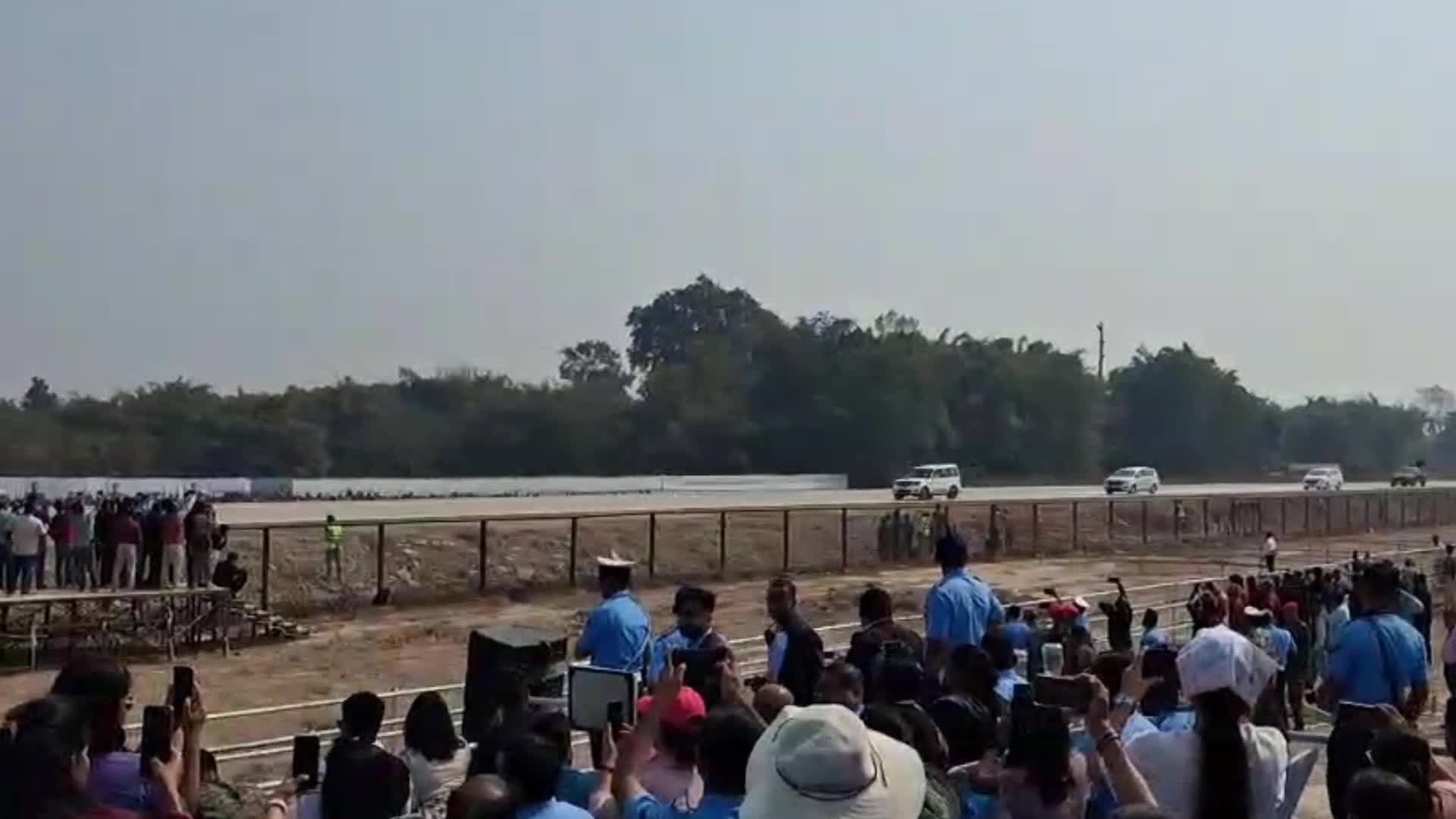 Newly built Emergency Landing Facility (ELF) built on the Moran bypass in Dibrugarh , India