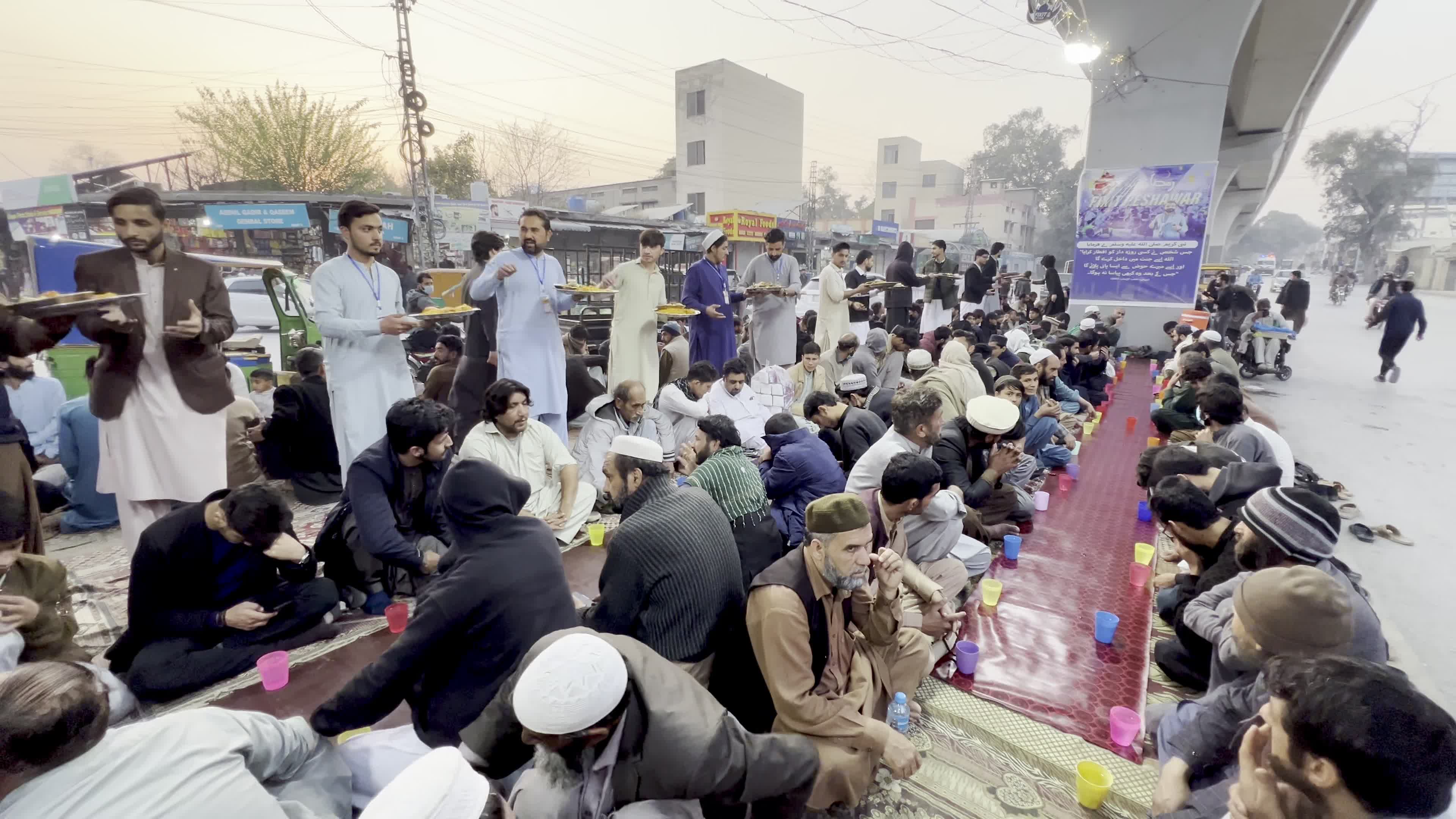 First day of the holy month of Ramadan in Peshawar
