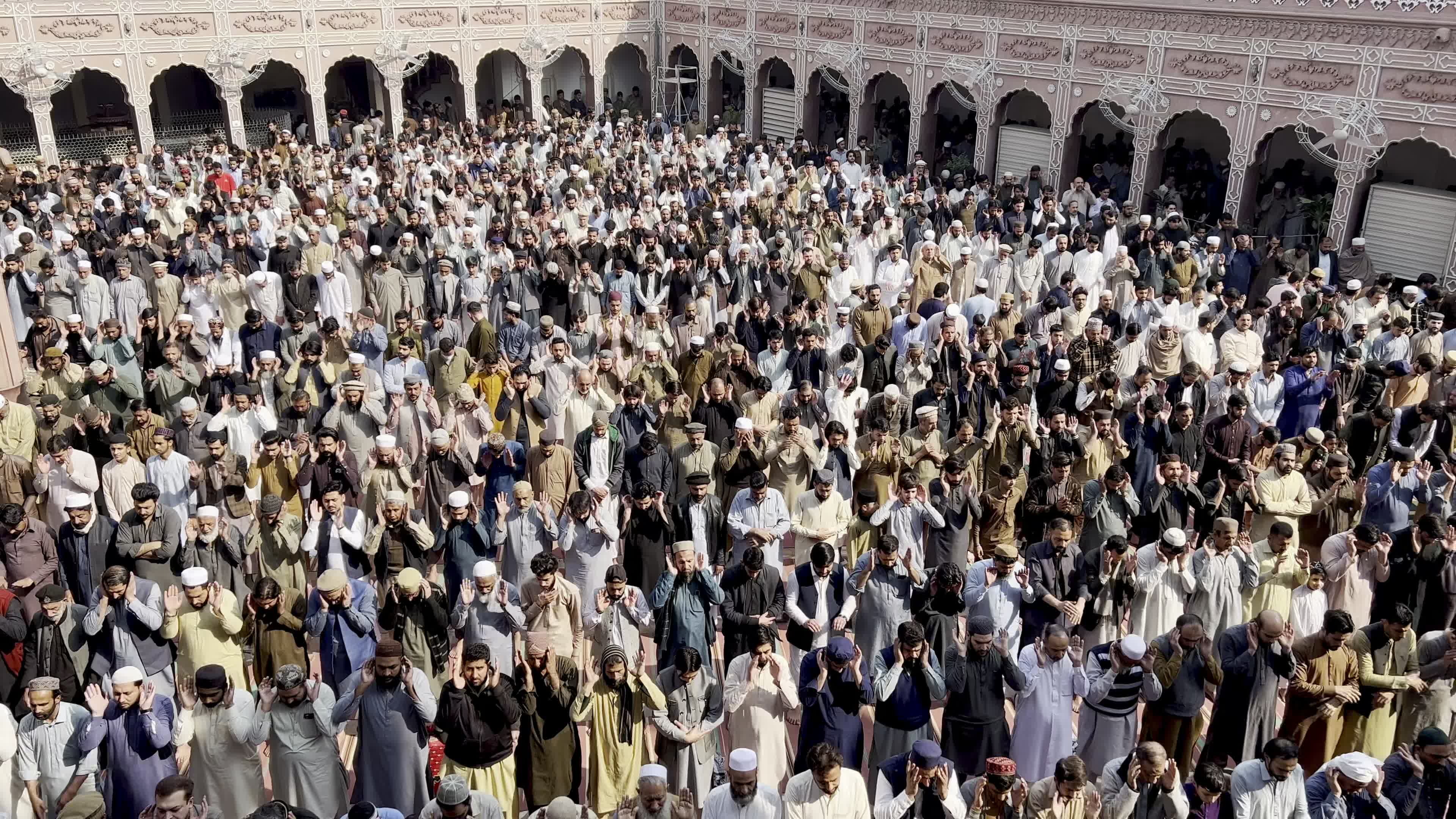 Muslims gather for the first Friday prayers of Ramadan across Pakistan