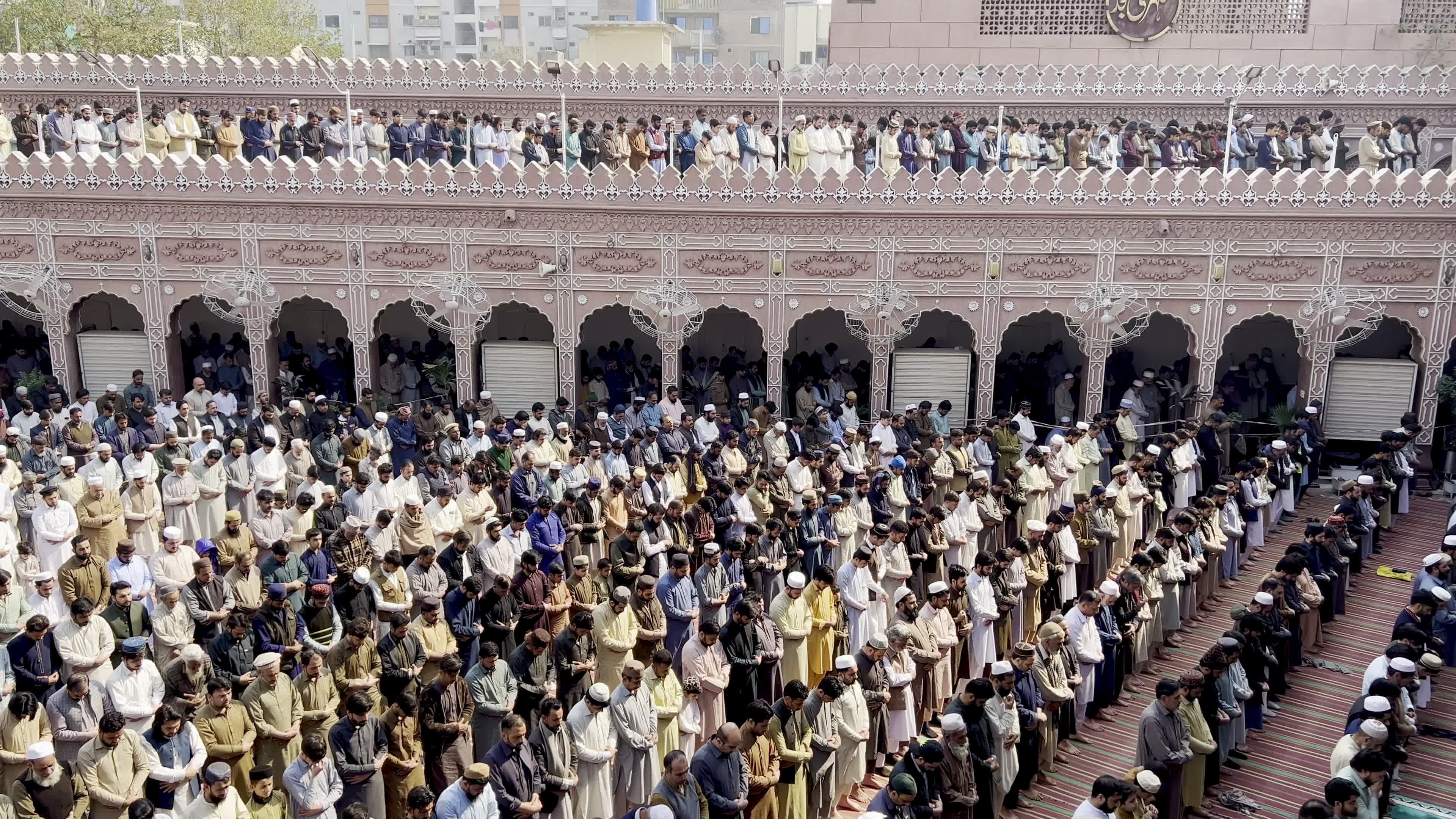 Muslims gather for the first Friday prayers of Ramadan across Pakistan