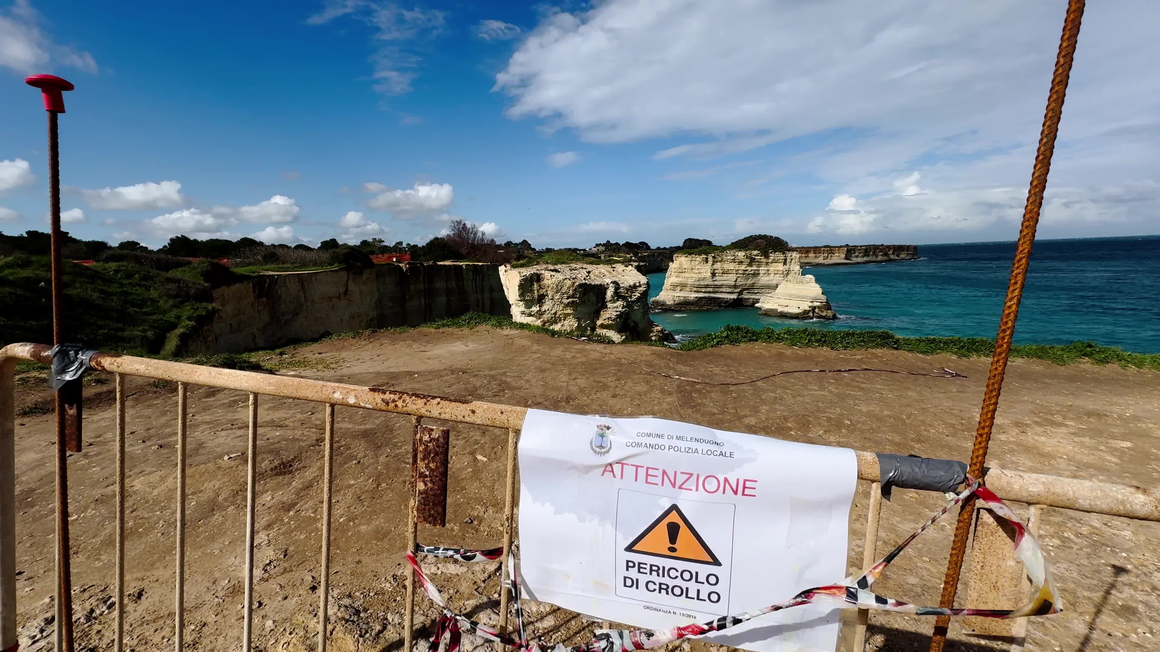 Italy's 'Lovers' Arch' collapses into sea on Valentine's Day