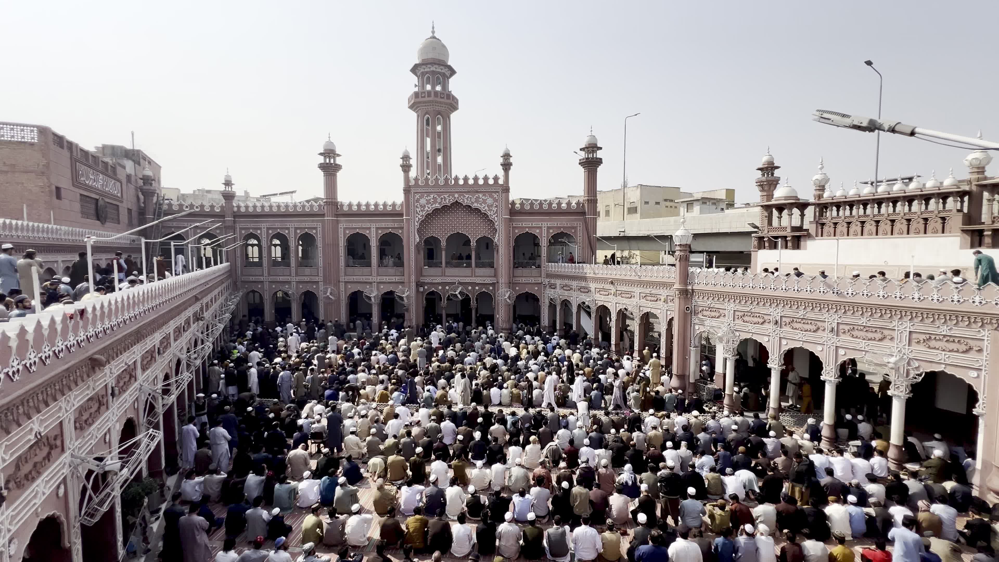 Muslims gather for the first Friday prayers of Ramadan across Pakistan