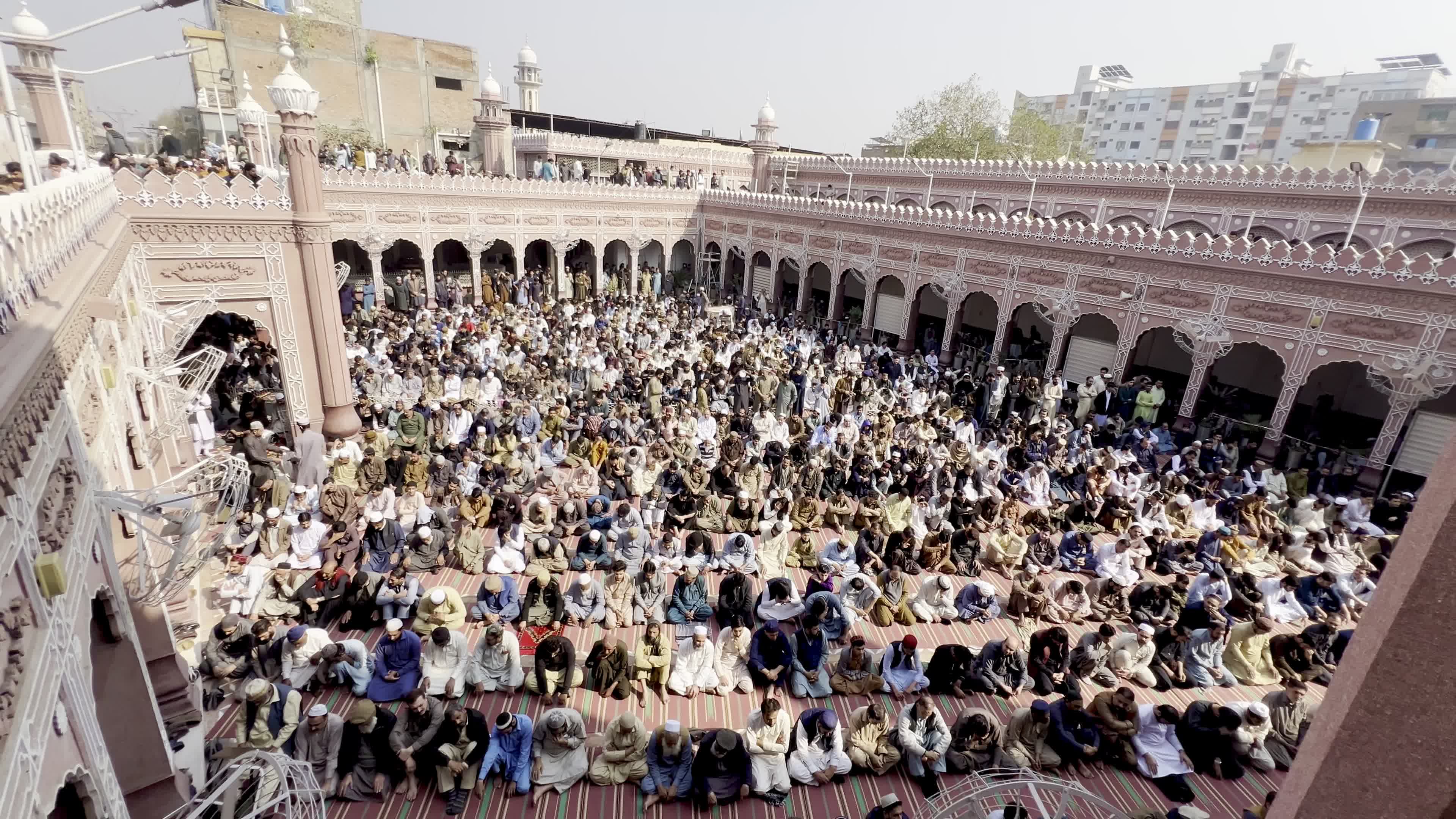 Muslims gather for the first Friday prayers of Ramadan across Pakistan