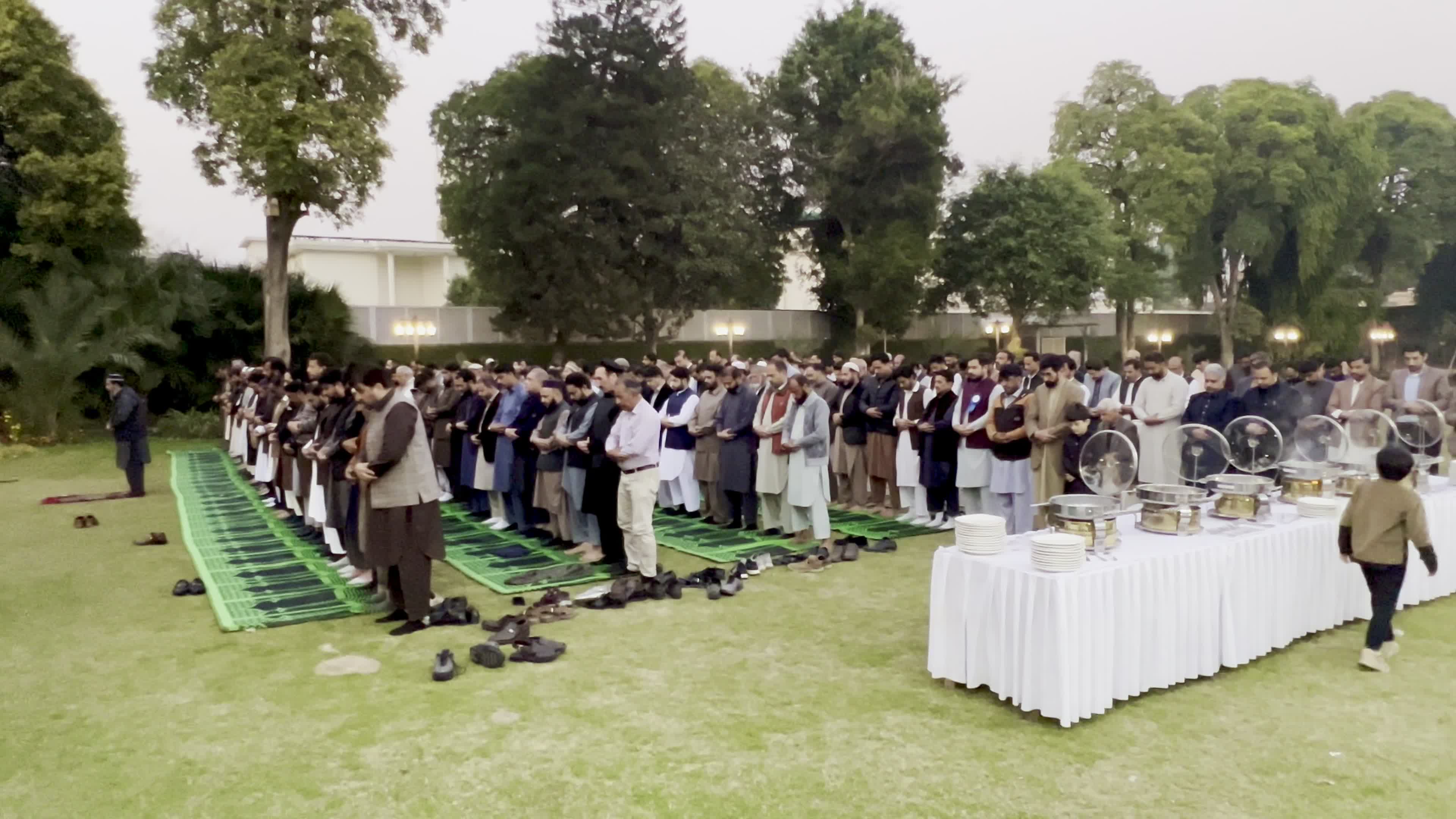 Peshawar Journalists Offer Maghrib Prayer at CM House