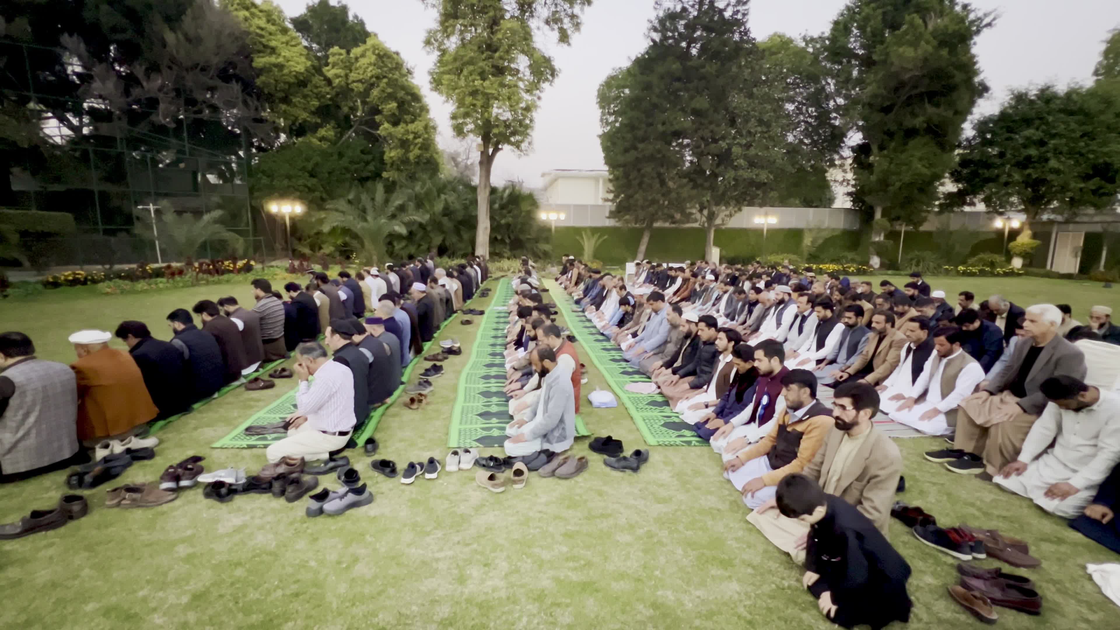 Peshawar Journalists Offer Maghrib Prayer at CM House