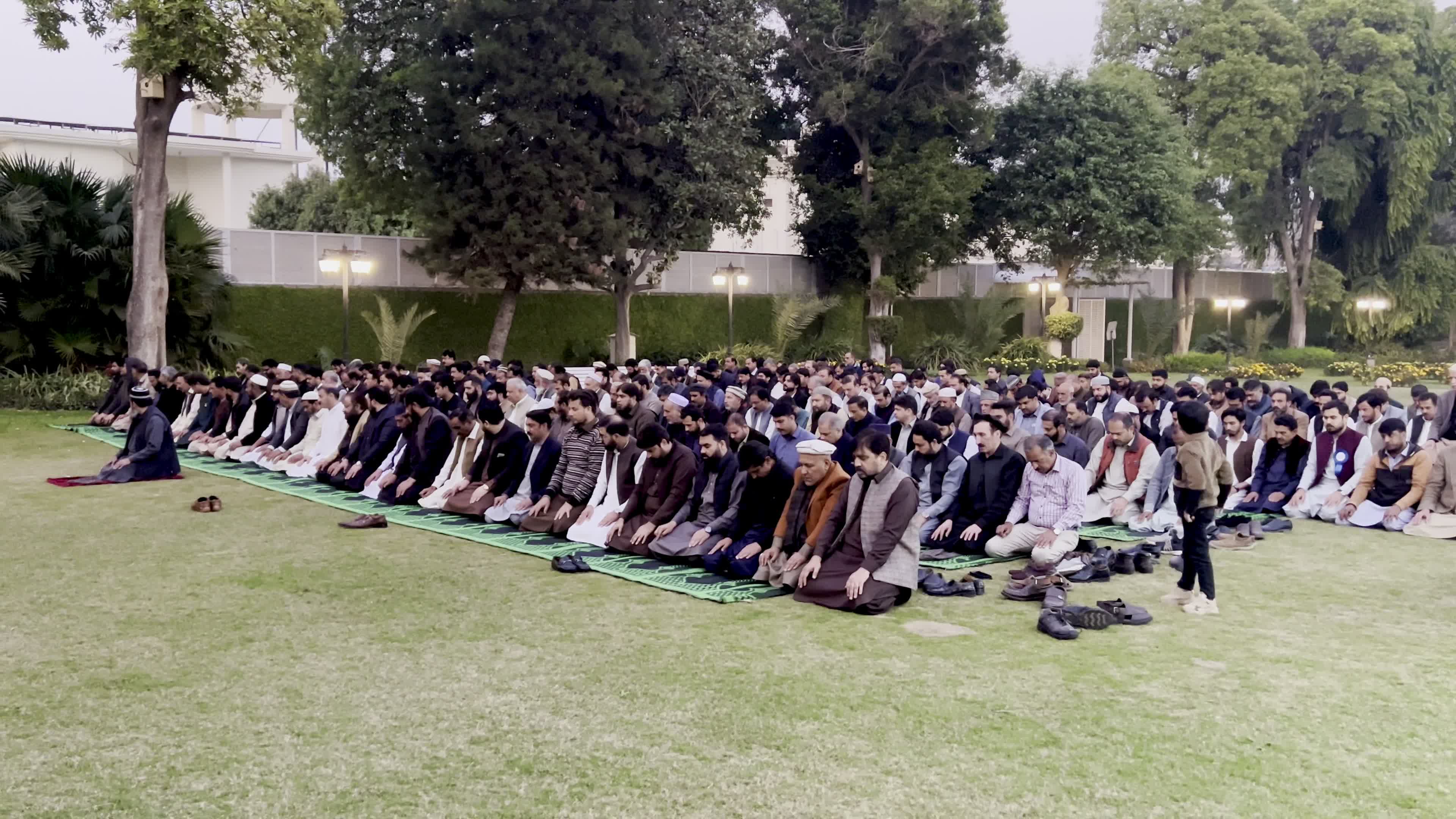 Peshawar Journalists Offer Maghrib Prayer at CM House