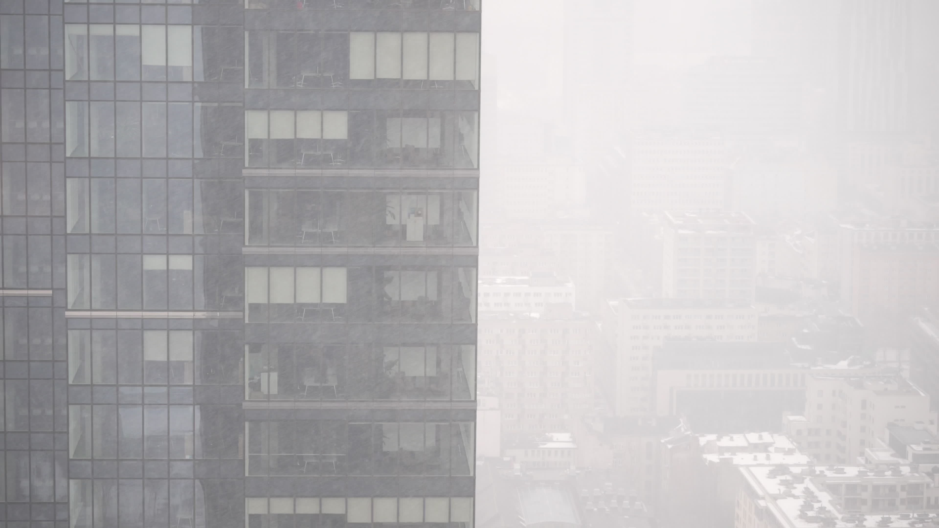 People take part in "Everest" skyscraper run