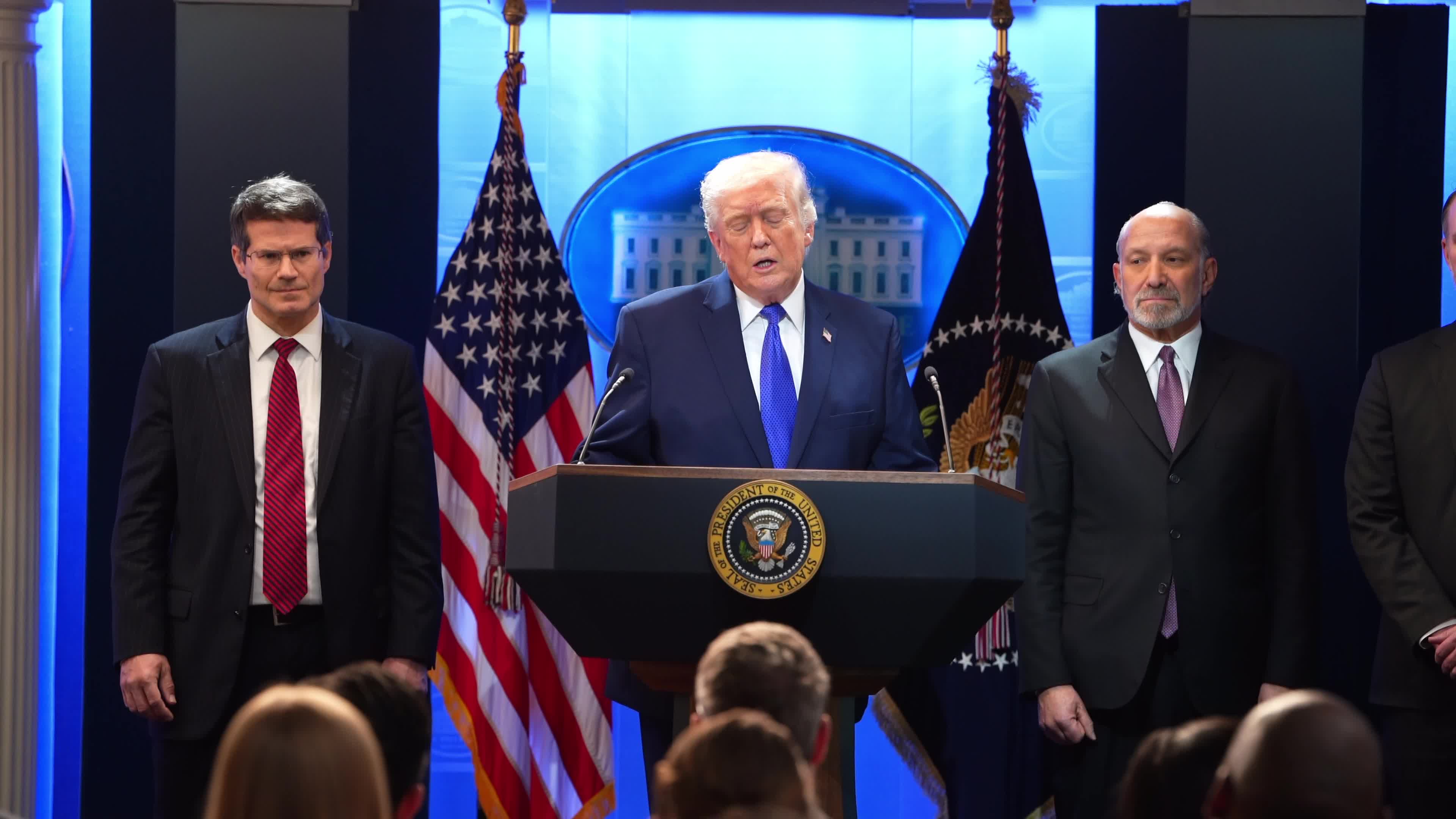 President Trump Holds Press Briefing On Supreme Court's Decision To Strike Down His Global Tariffs