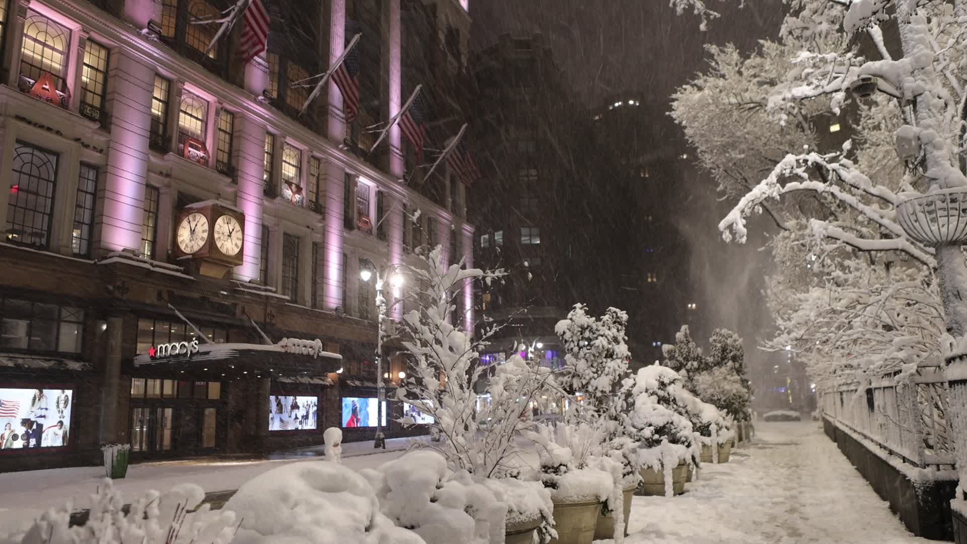 Historic Blizzard In New York