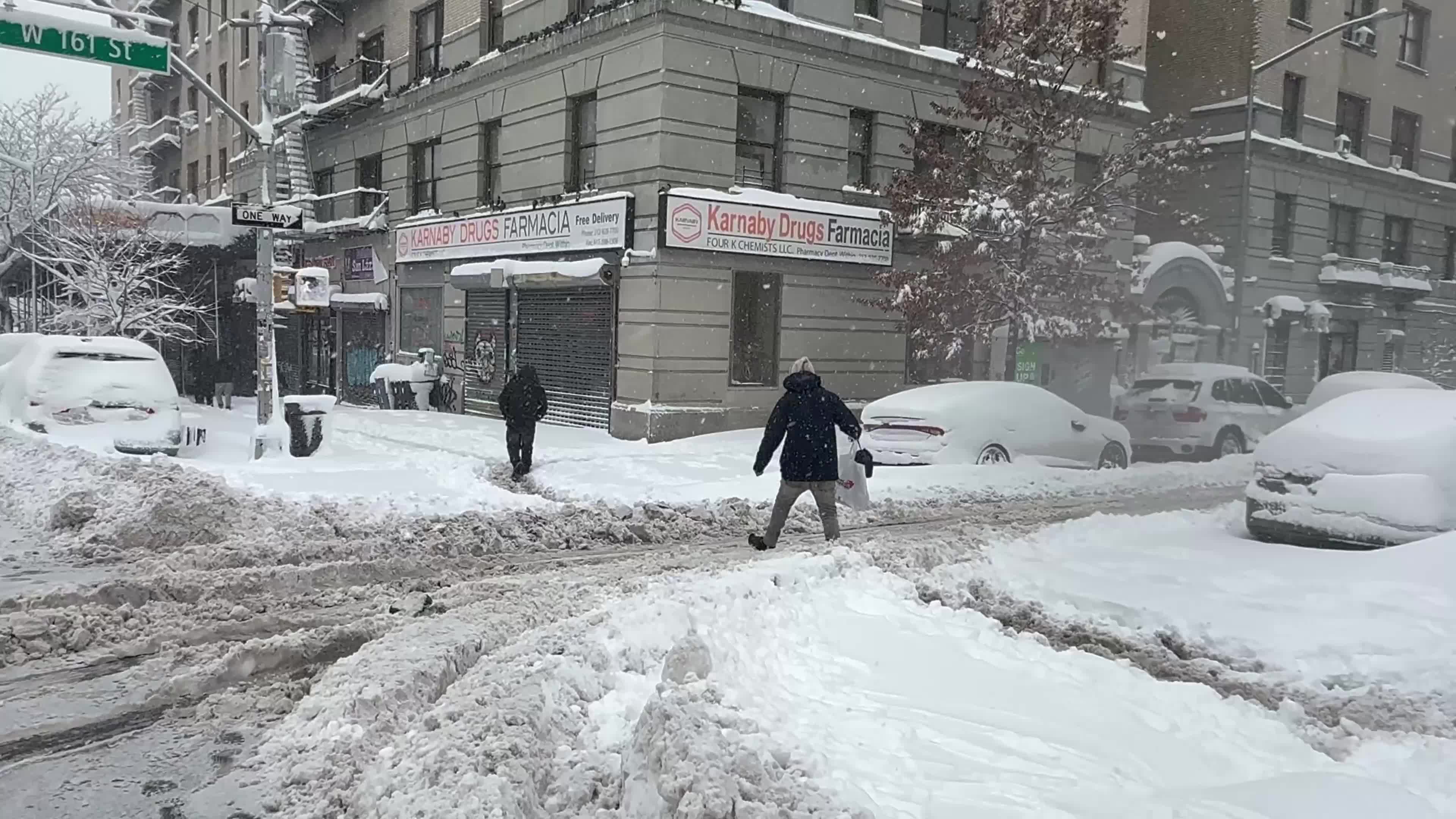 New York City Under Severe Blizzard