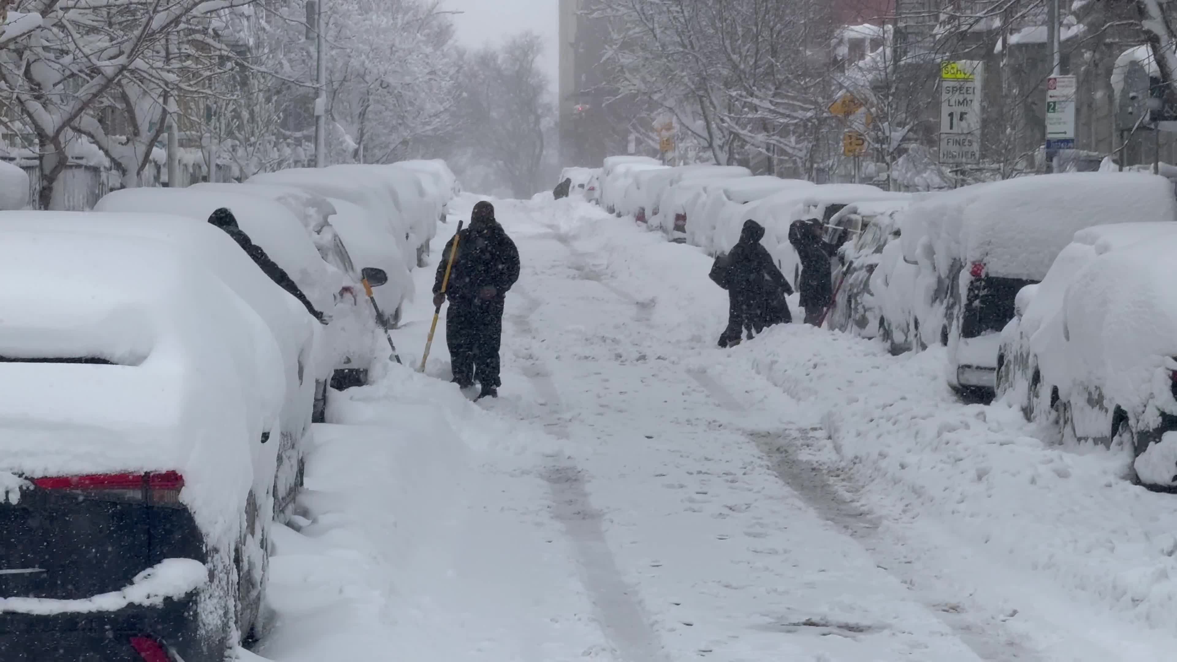 New York City Under Severe Blizzard