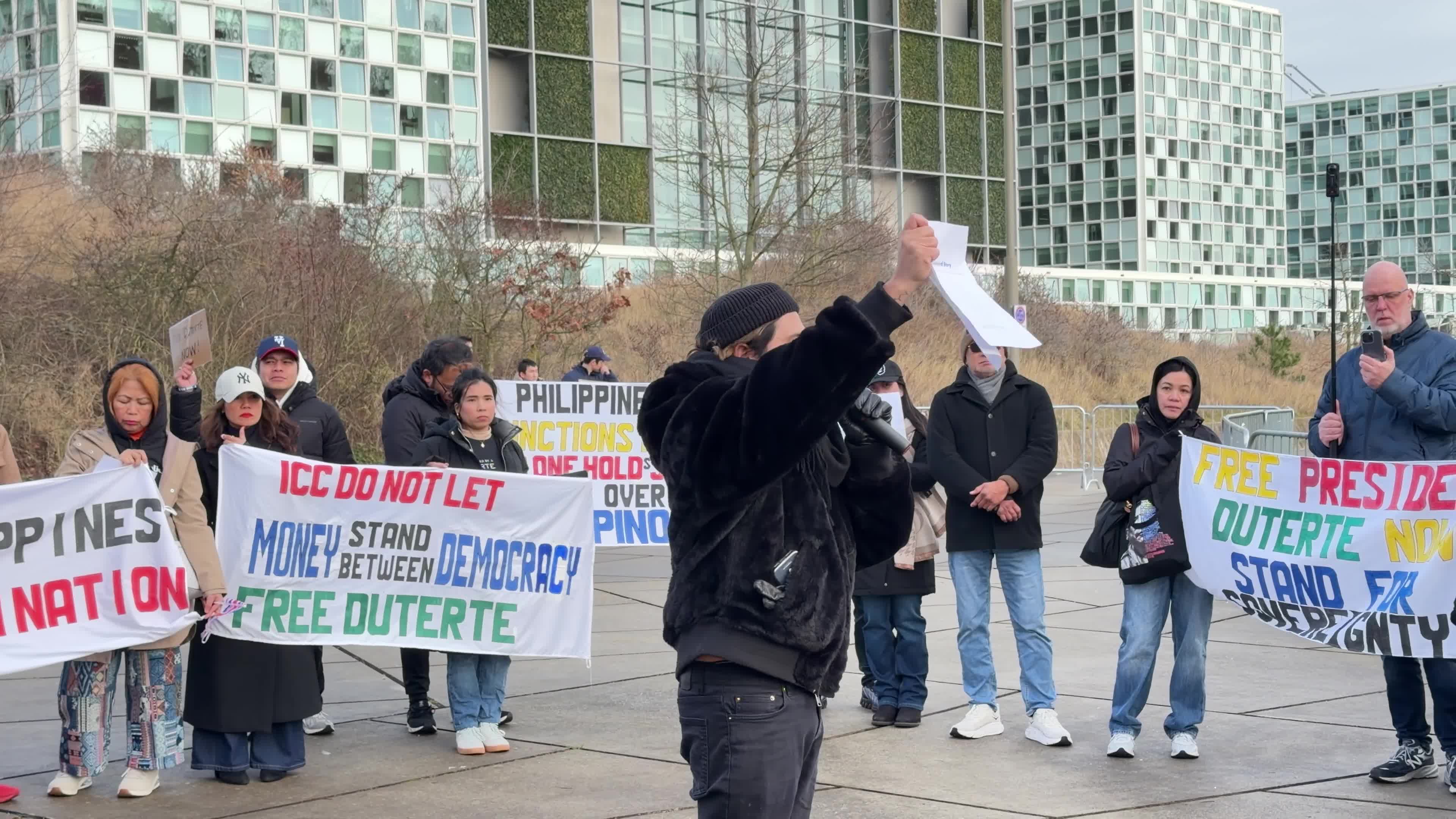 Former Philippine President Duterte at Center of Long-Awaited ICC Hearing as Supporters Rally Outside
