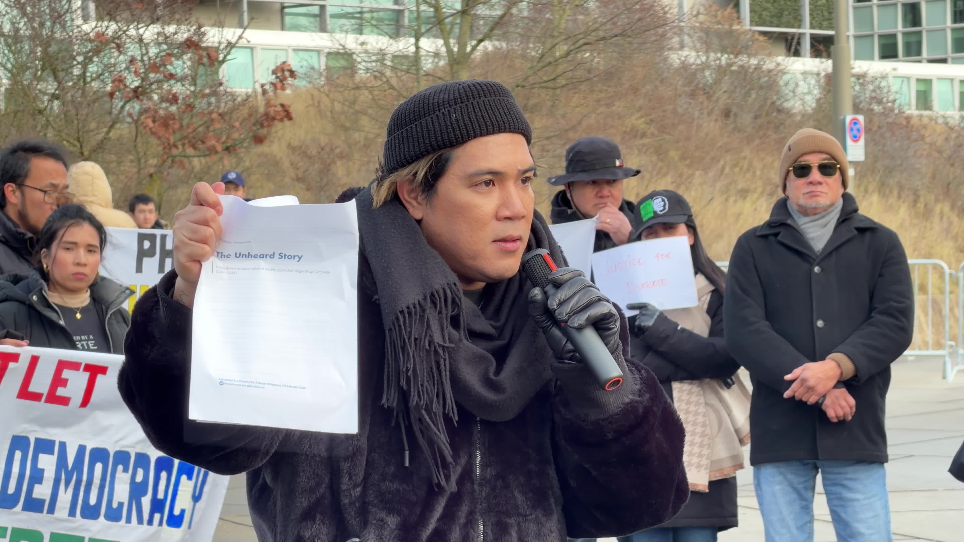 Former Philippine President Duterte at Center of Long-Awaited ICC Hearing as Supporters Rally Outside