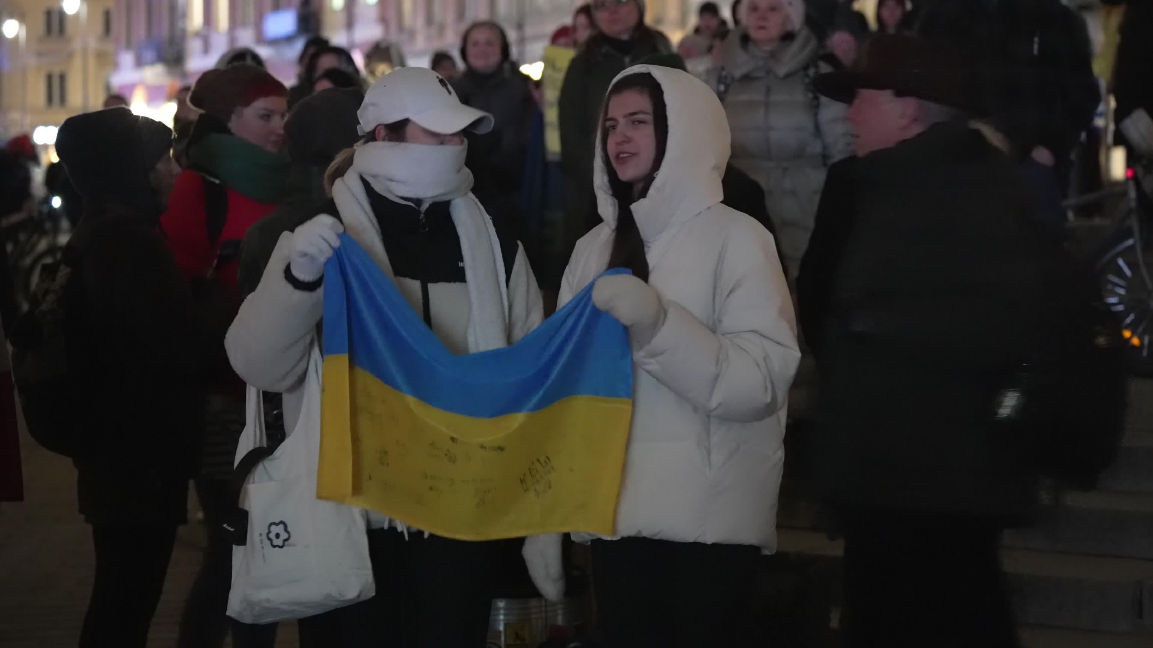 Ukrainians in Poland mark 4th anniversary of Russian invasion