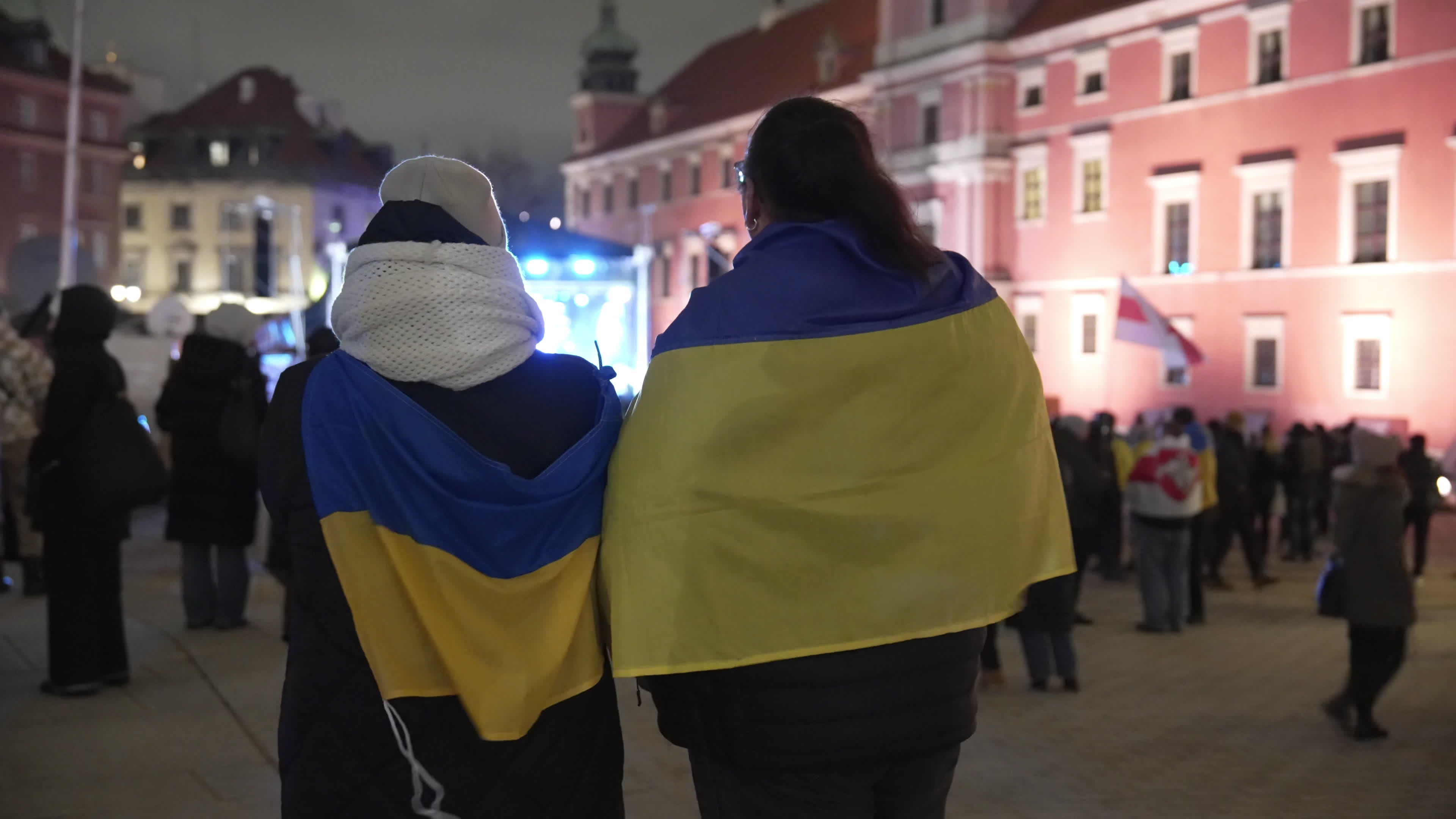 Ukrainians in Poland mark 4th anniversary of Russian invasion