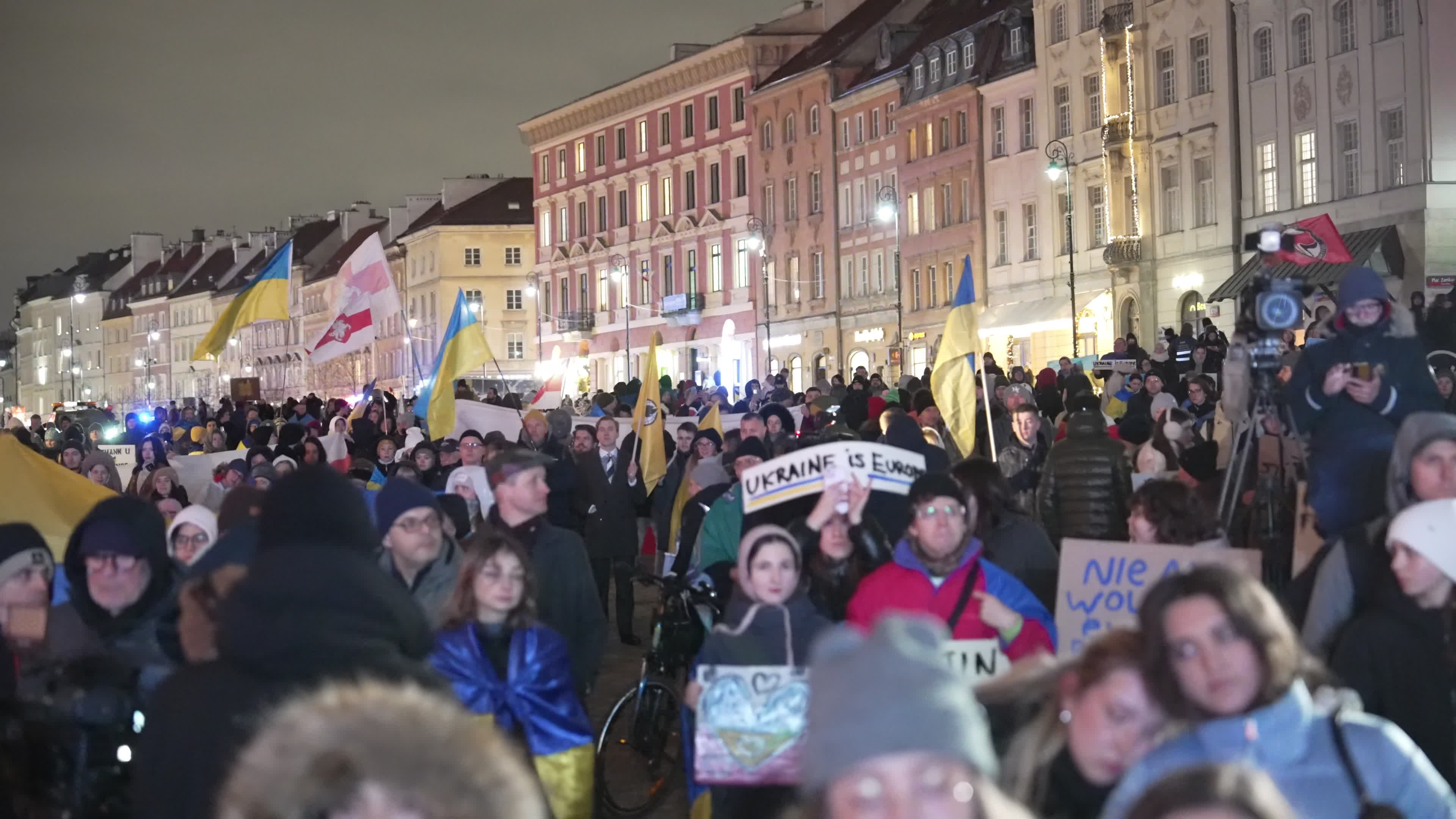 Ukrainians in Poland mark 4th anniversary of Russian invasion