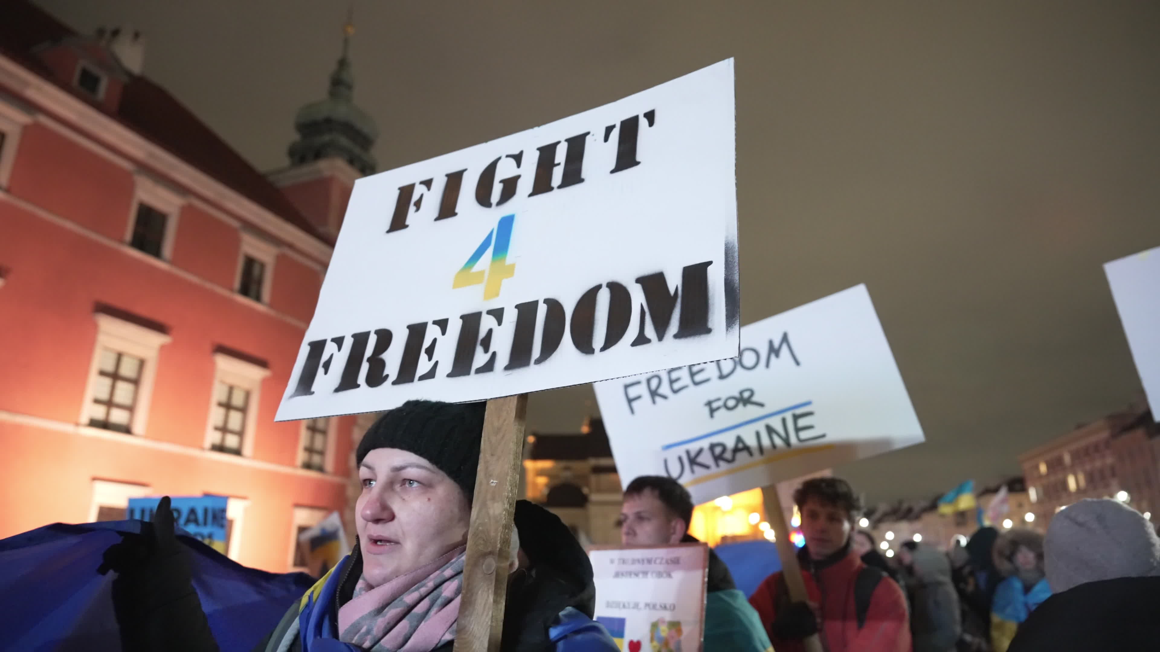 Ukrainians in Poland mark 4th anniversary of Russian invasion
