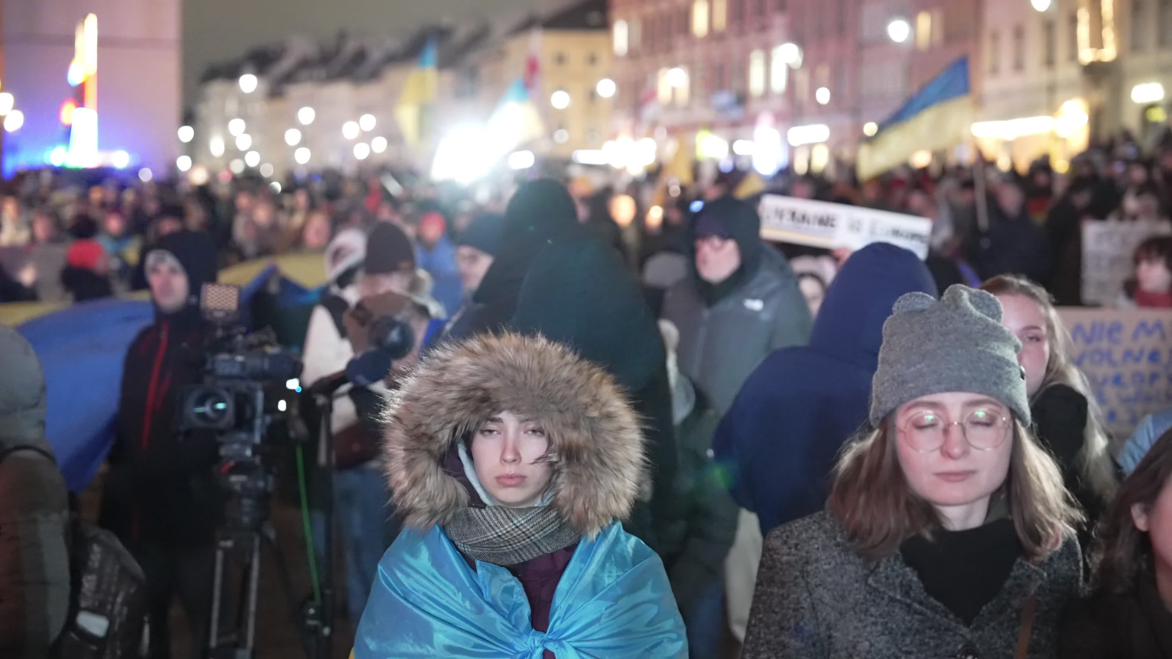 Ukrainians in Poland mark 4th anniversary of Russian invasion