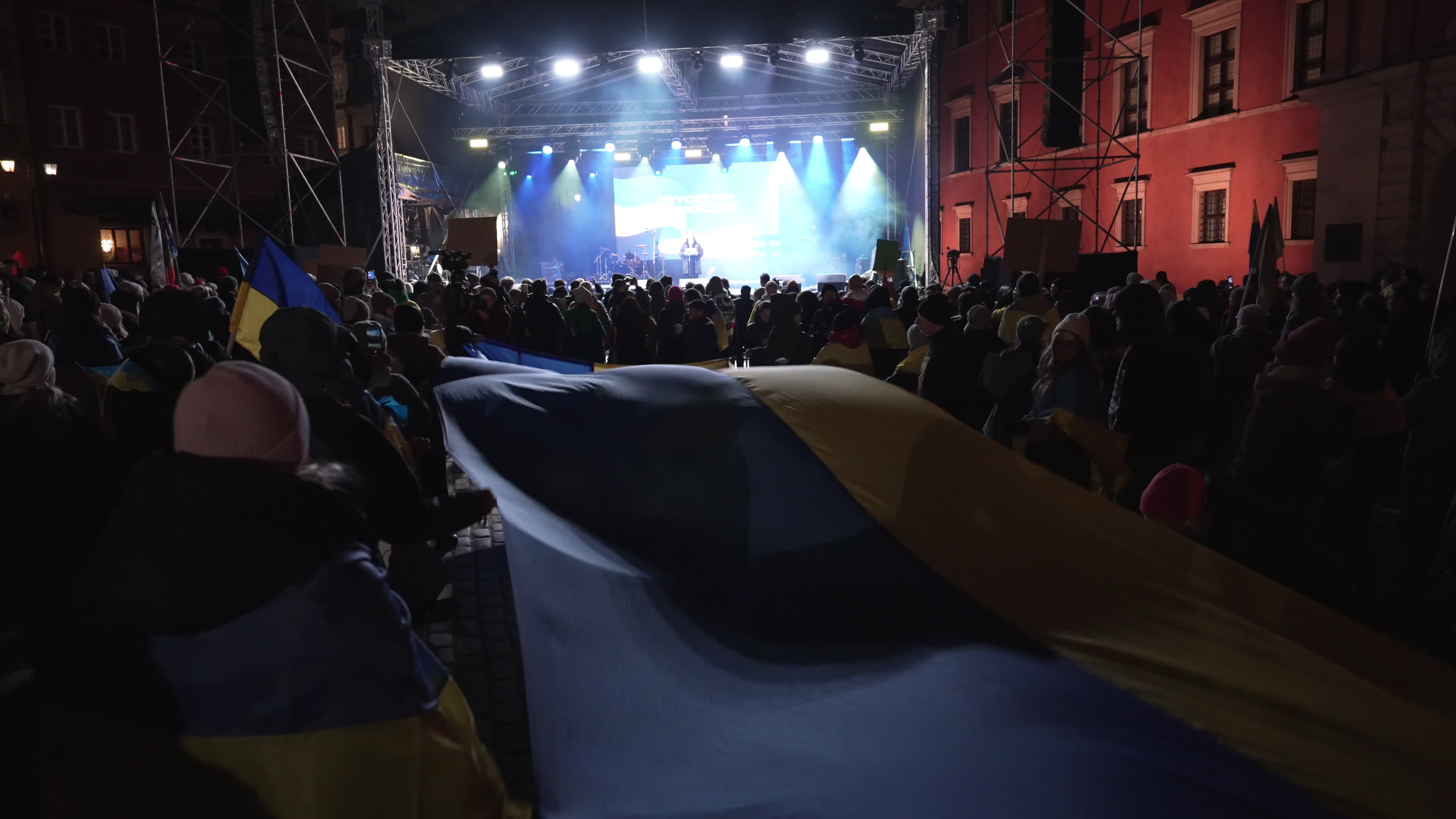 Ukrainians in Poland mark 4th anniversary of Russian invasion