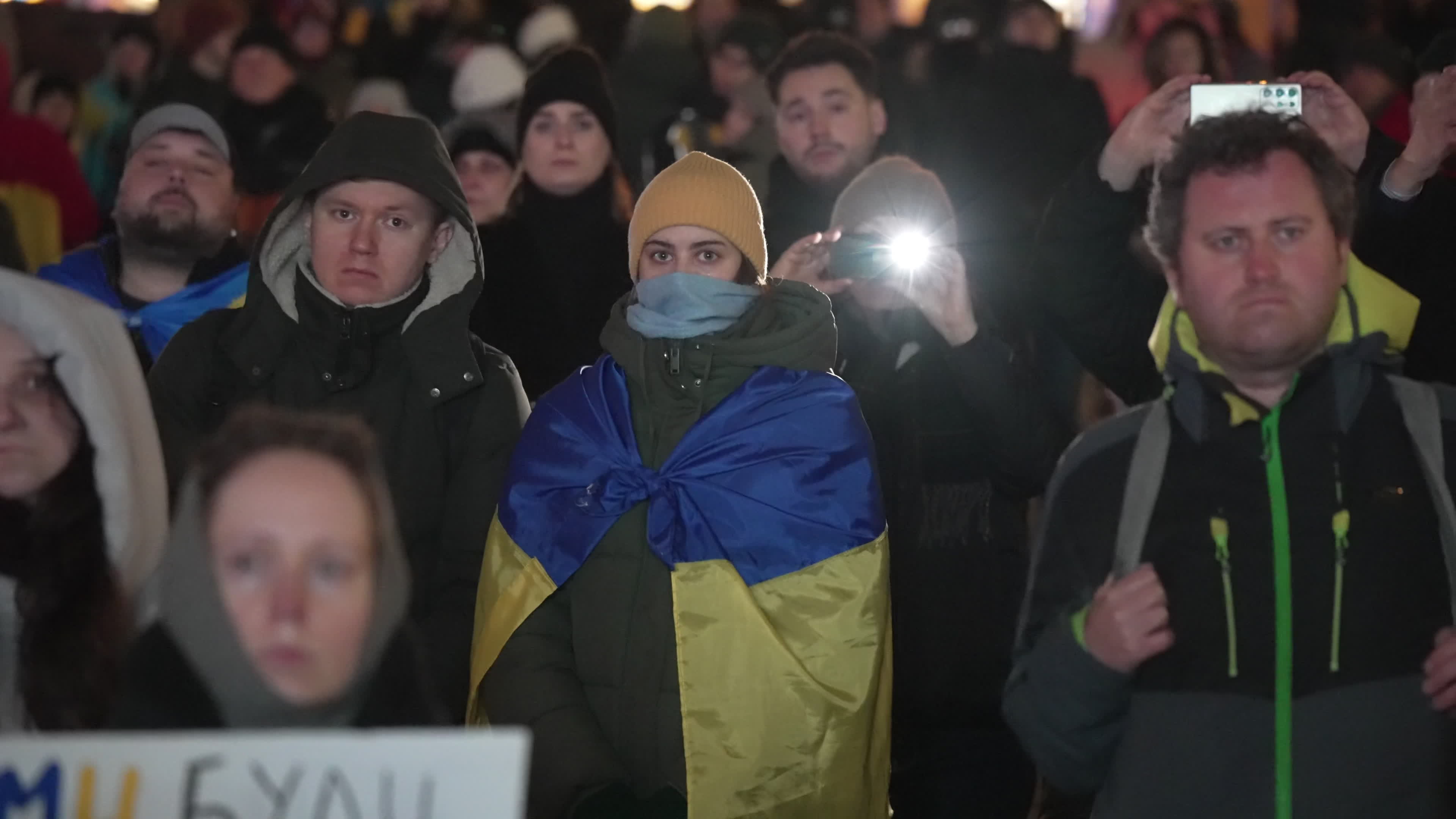 Ukrainians in Poland mark 4th anniversary of Russian invasion