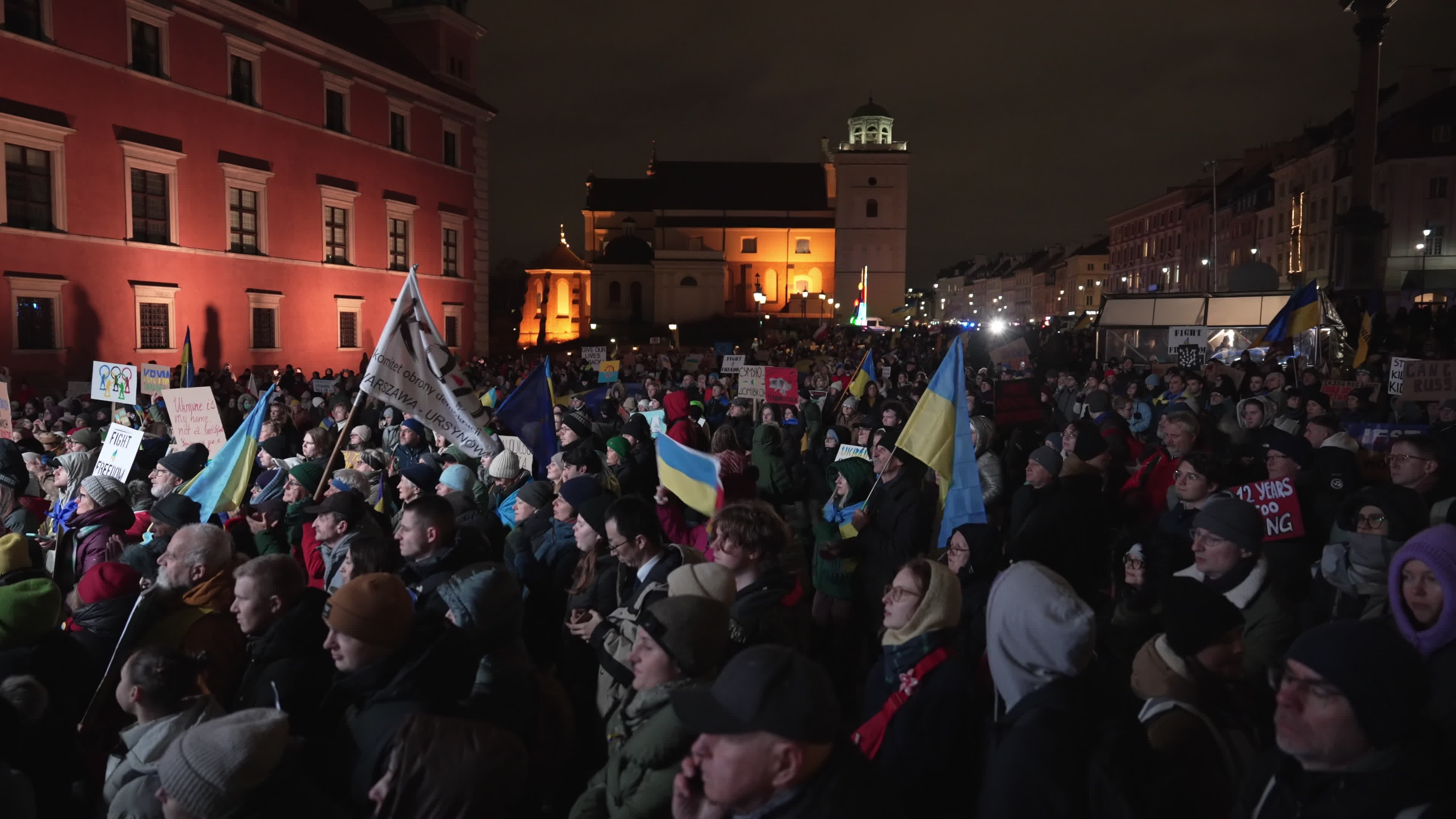 Ukrainians in Poland mark 4th anniversary of Russian invasion
