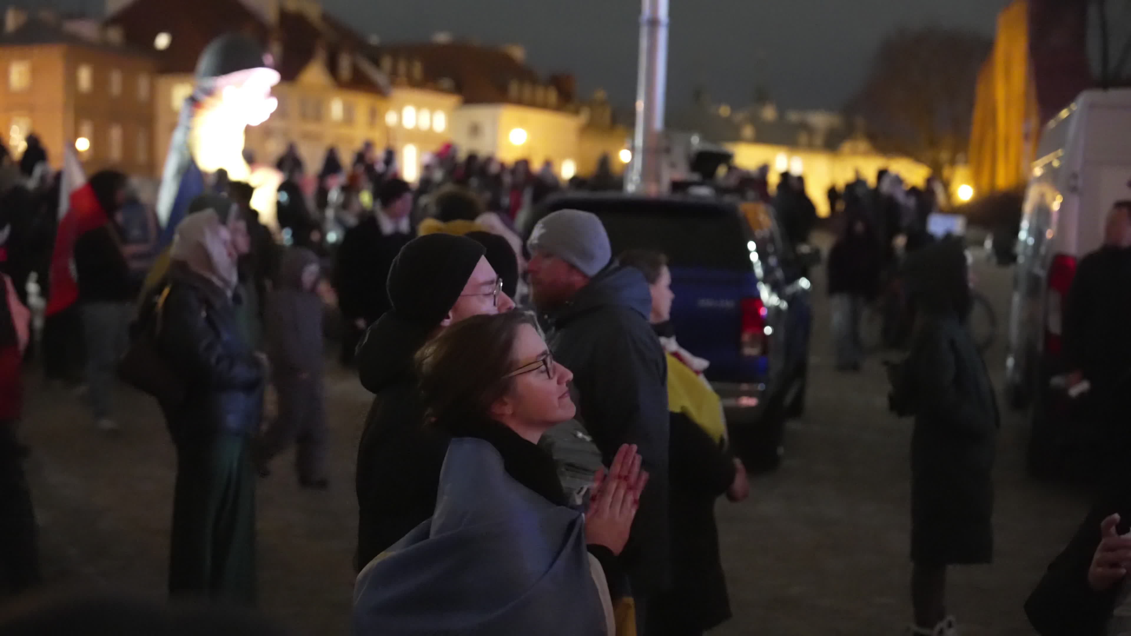 Ukrainians in Poland mark 4th anniversary of Russian invasion