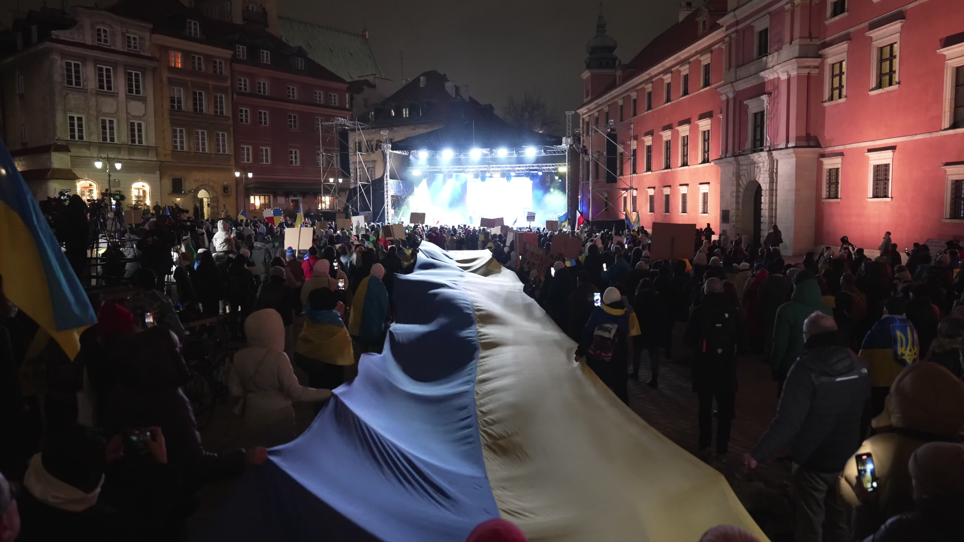 Ukrainians in Poland mark 4th anniversary of Russian invasion