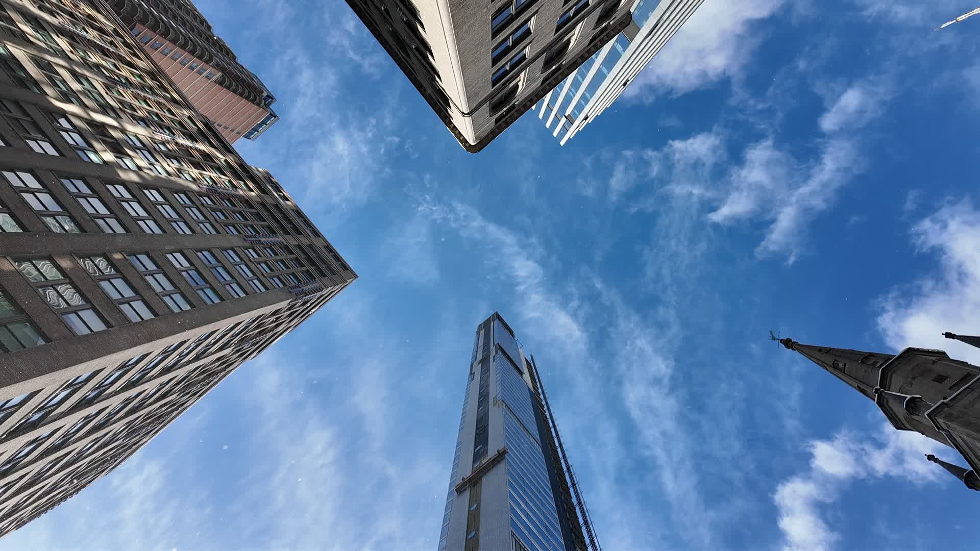 New York City Looking Up