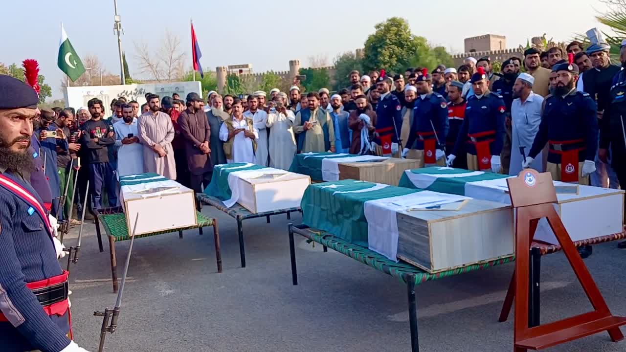 Funeral Held for Police Officers Killed in Kohat Attack