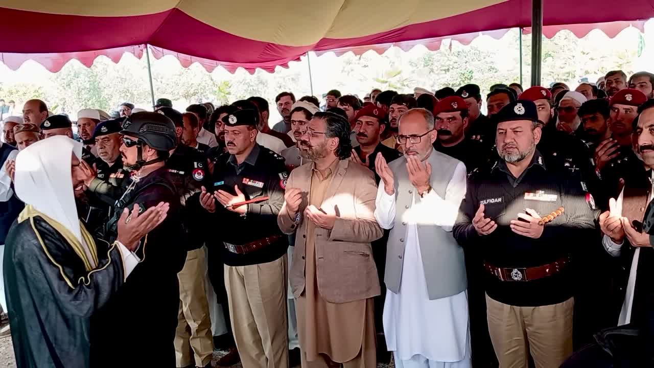 Funeral Held for Police Officers Killed in Kohat Attack