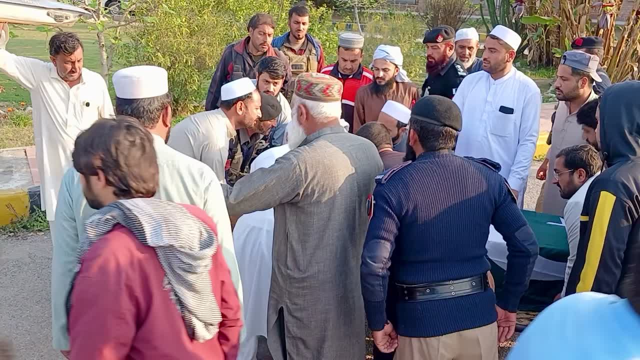 Funeral Held for Police Officers Killed in Kohat Attack