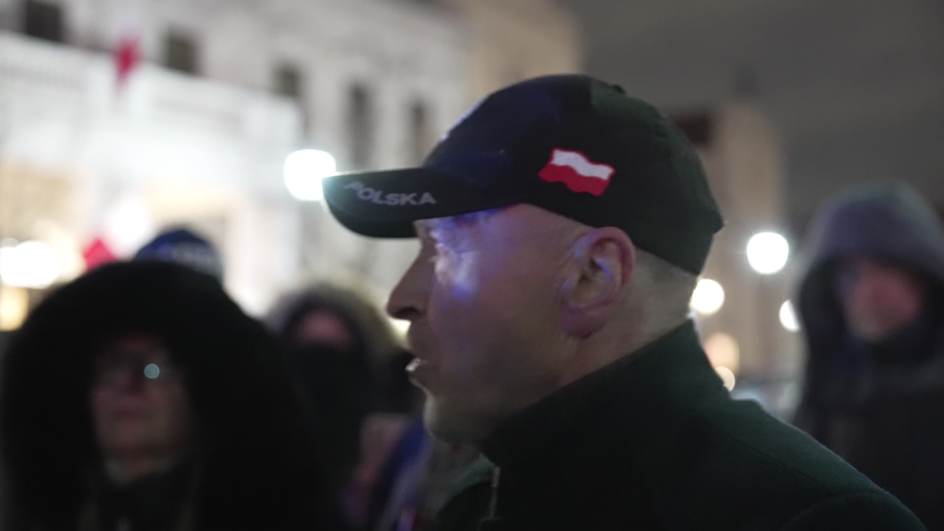 Counter demonstration on 4th anniversary of Russian invasion of Ukraine