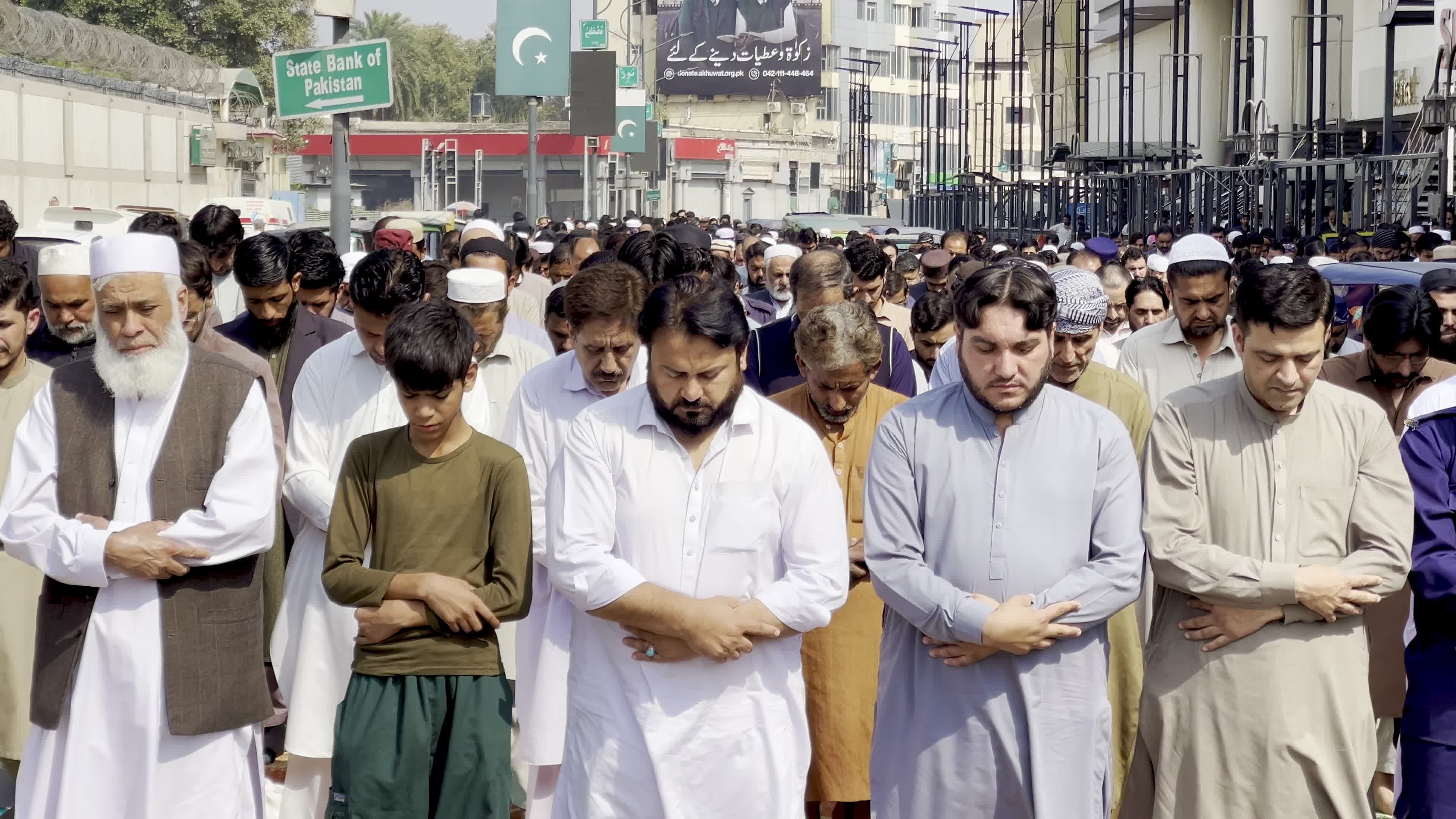 Muslims gather for the second Friday prayers of Ramadan across Pakistan