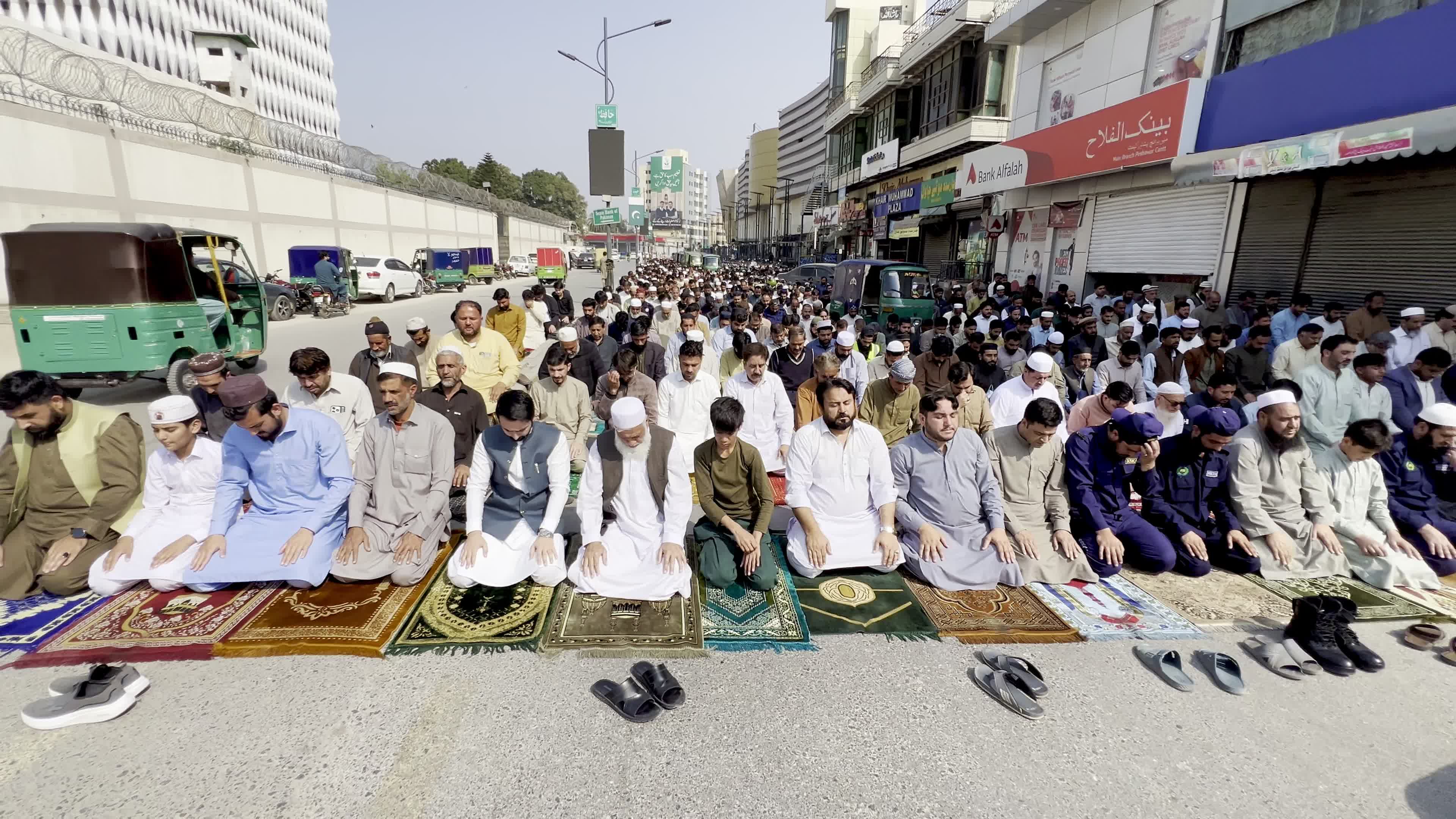 Muslims gather for the second Friday prayers of Ramadan across Pakistan