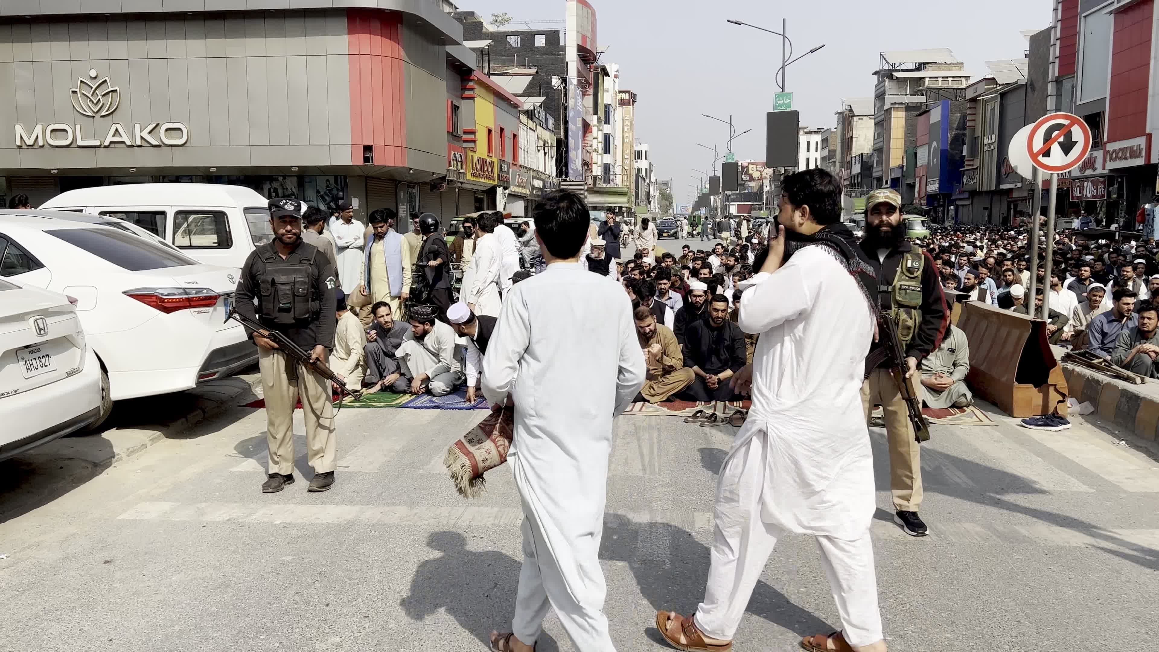 Muslims gather for the second Friday prayers of Ramadan across Pakistan