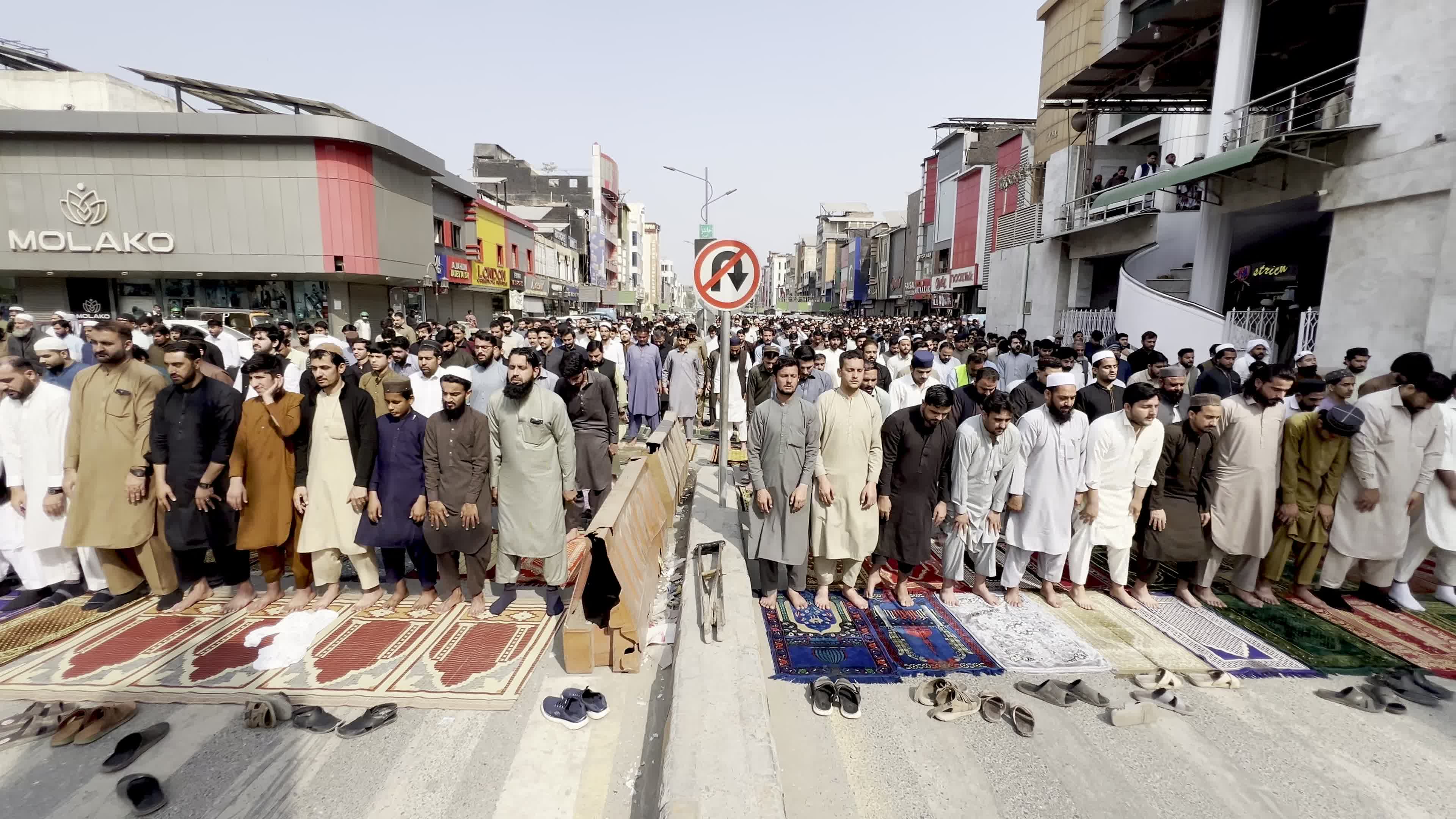 Muslims gather for the second Friday prayers of Ramadan across Pakistan