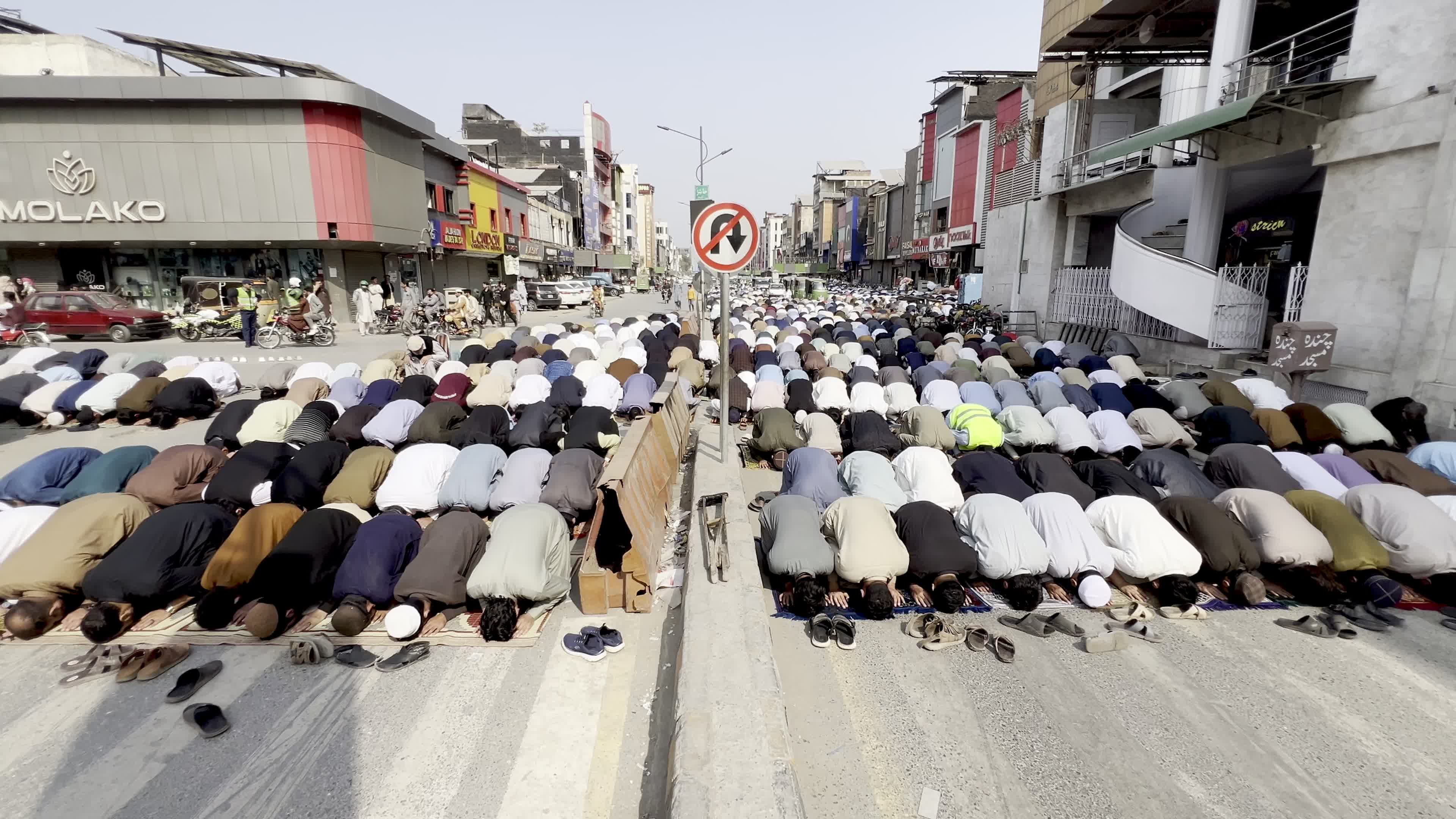 Muslims gather for the second Friday prayers of Ramadan across Pakistan