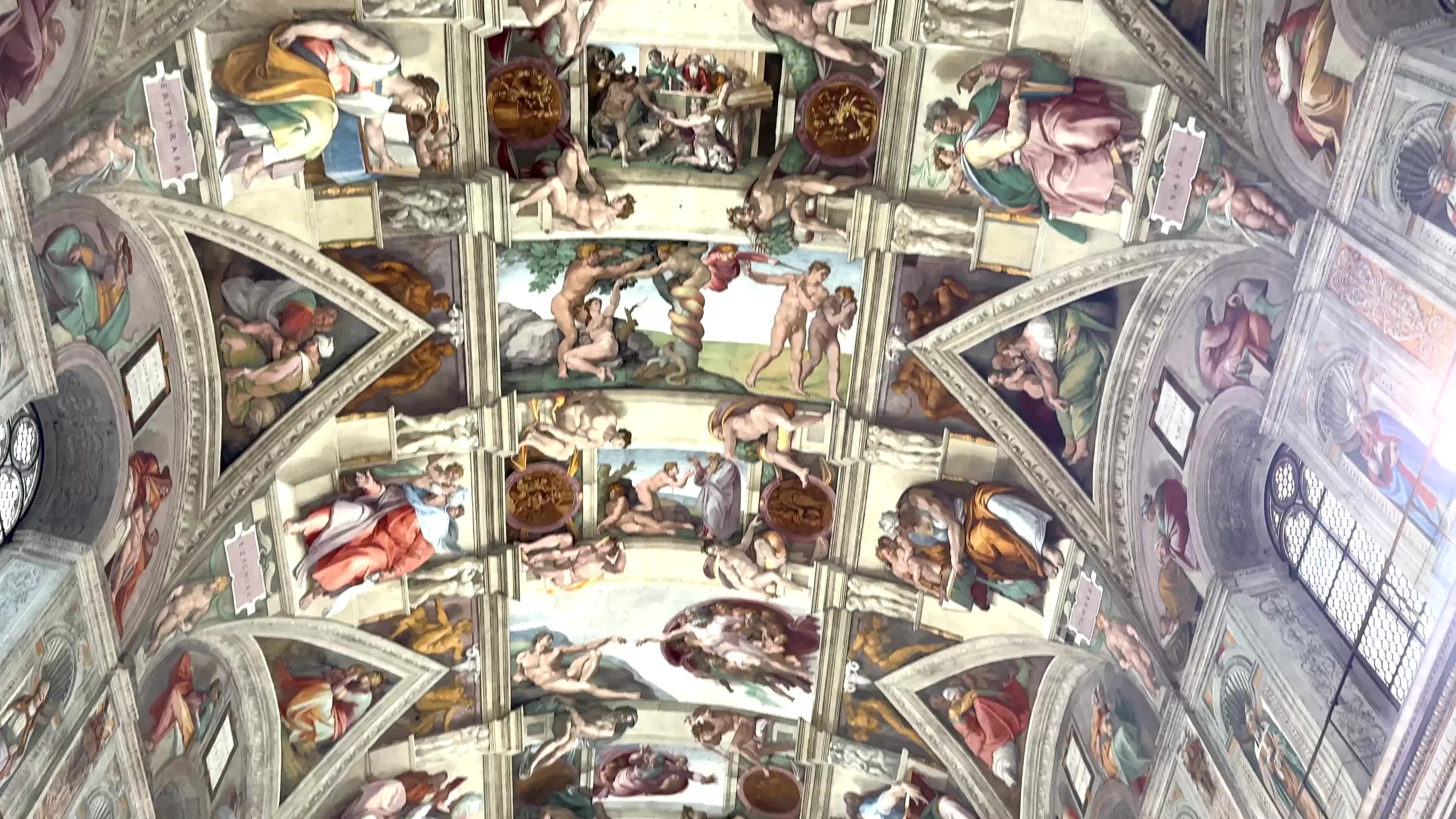Extraordinary Maintenance Of Michelangelo's 'Last Judgement' In The Sistine Chapel, On February 28, 2026 In Vatican City, Vatican.