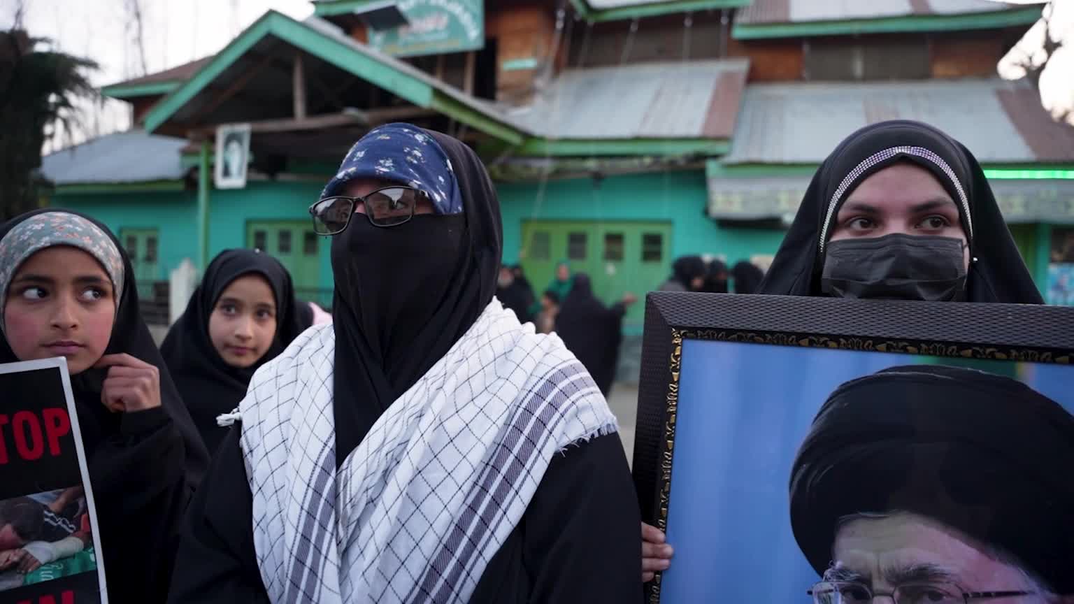 Protests in Kashmir Against US–Israel Strikes on Iran
