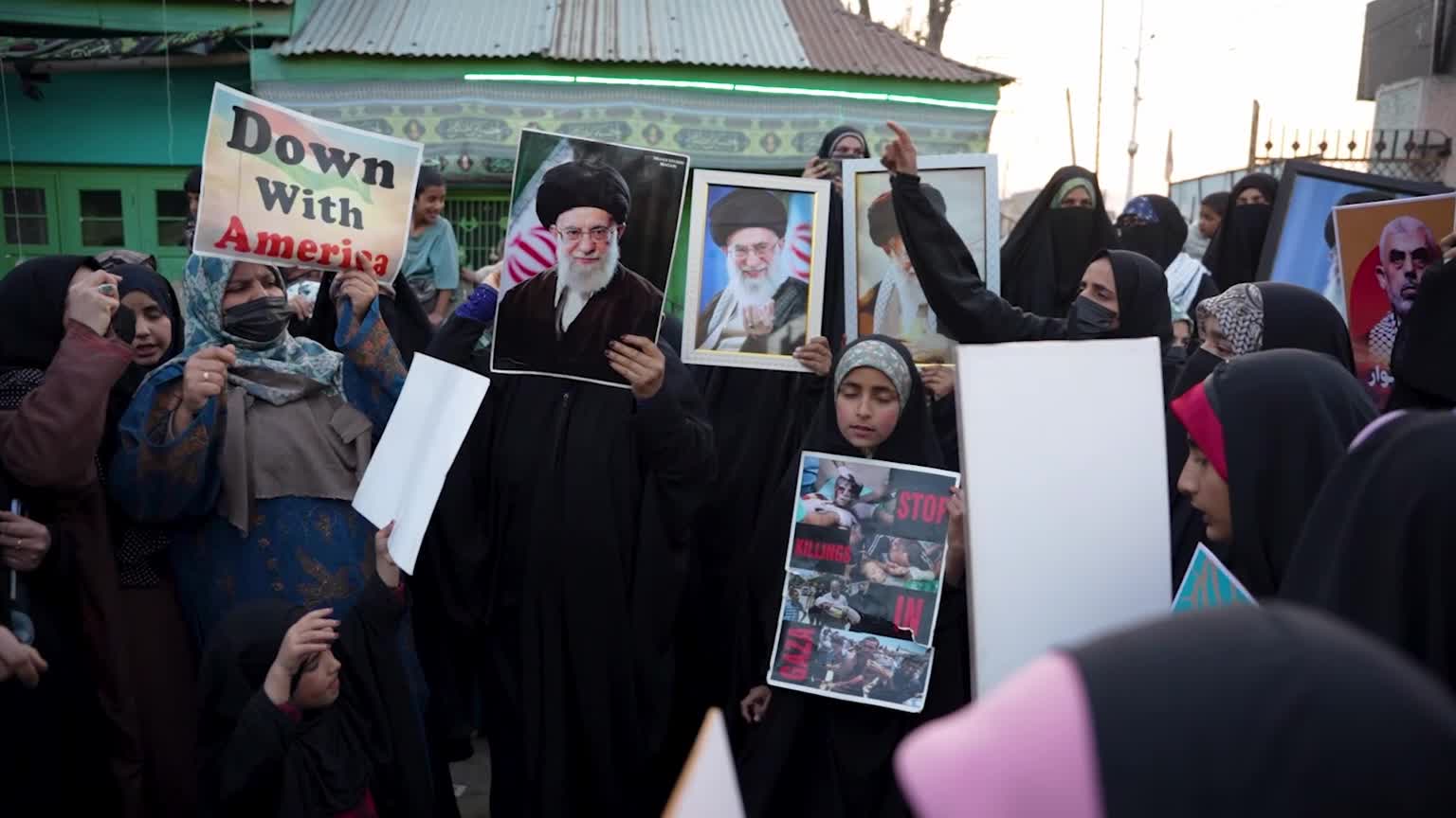 Protests in Kashmir Against US–Israel Strikes on Iran