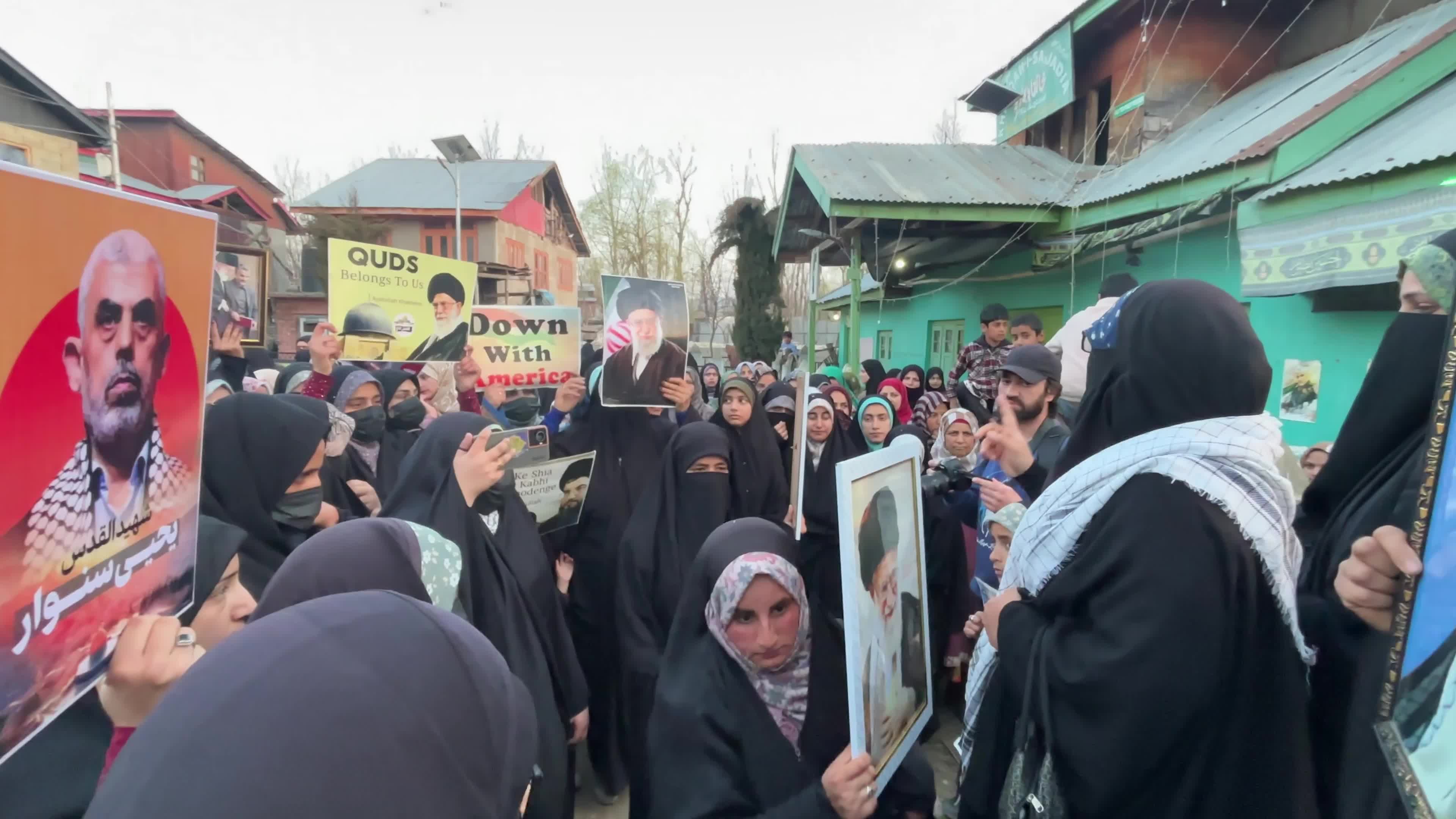 Kashmir Protest Condemns U.S.-Israel Strikes on Iran