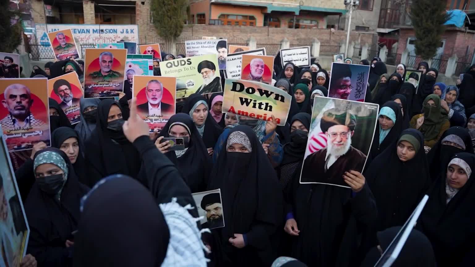 Protests in Kashmir Against US–Israel Strikes on Iran