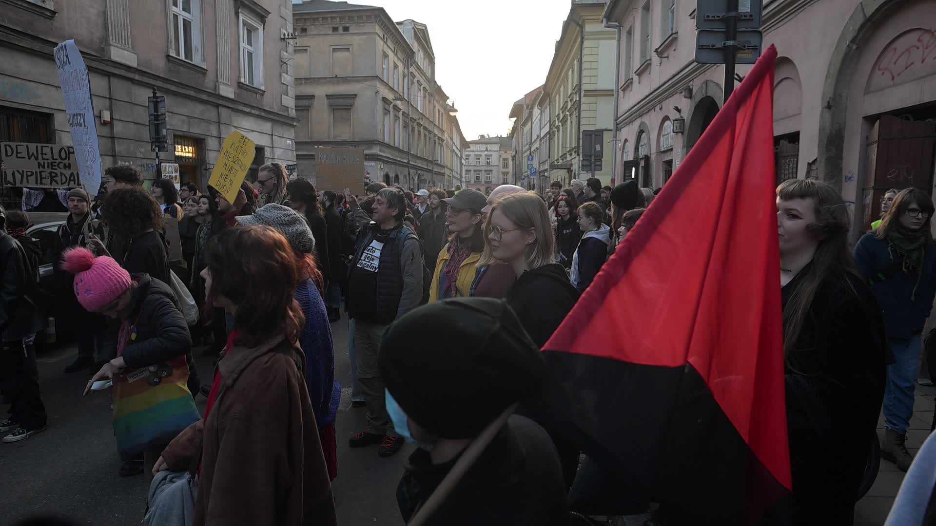 Protests Against Gentrification in Krakow's Kazimierz District