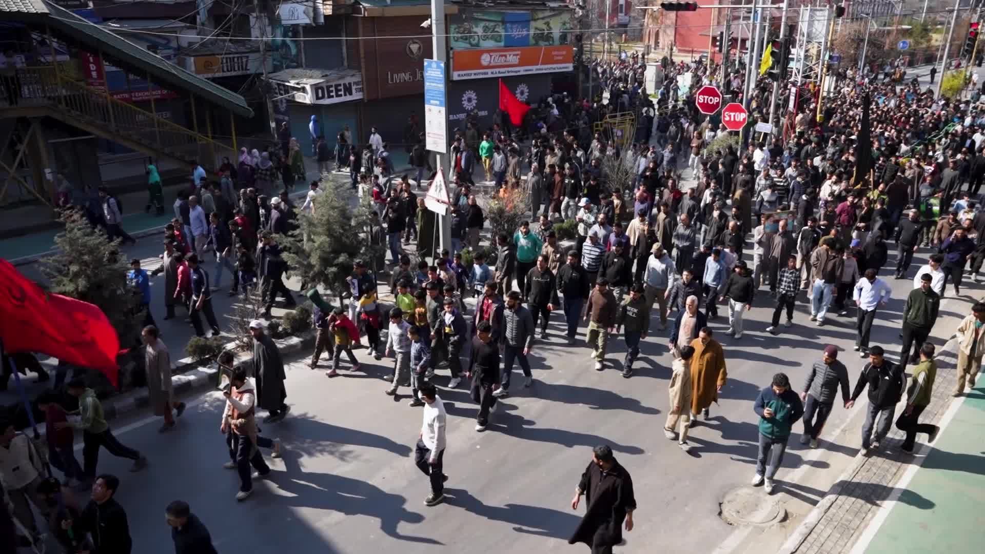 Massive Protests Erupt Across Kashmir After assassination of Iran’s Supreme Leader Ayatollah Khamenei
