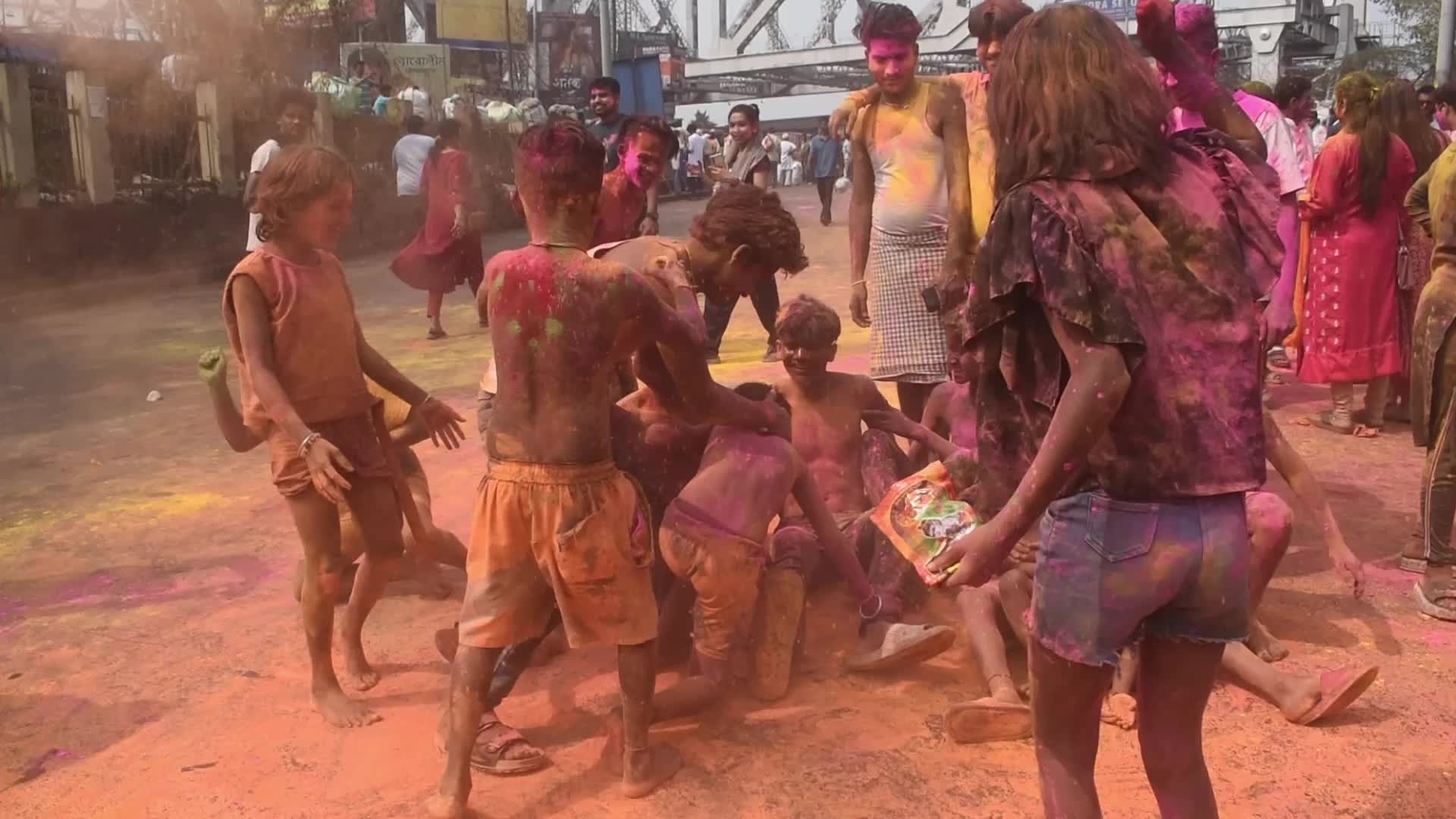 Holi Celebration In Kolkata, India
