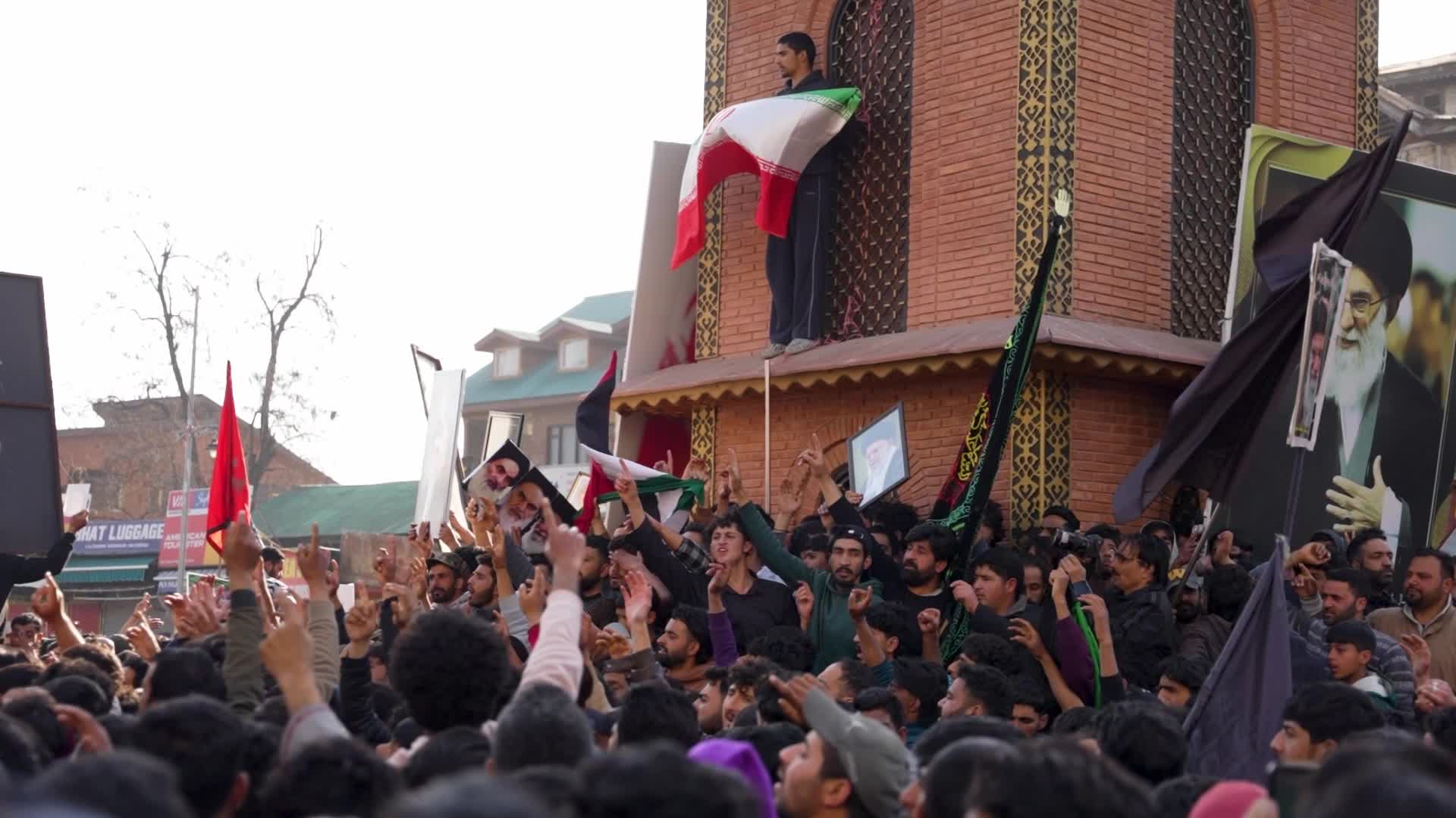 Massive Protests Erupt Across Kashmir After assassination of Iran’s Supreme Leader Ayatollah Khamenei