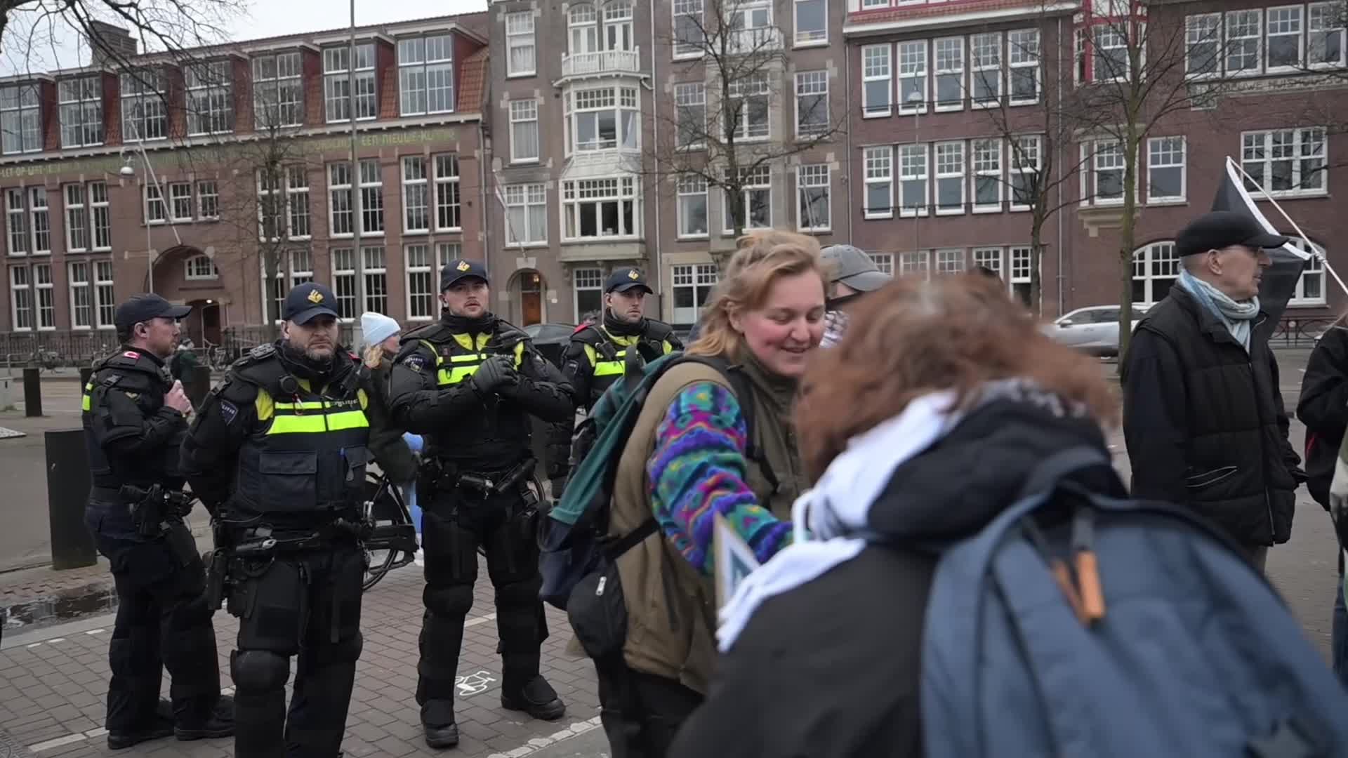 Anti-Iranian Regime Protesters Rally in Amsterdam After U.S.-Israe